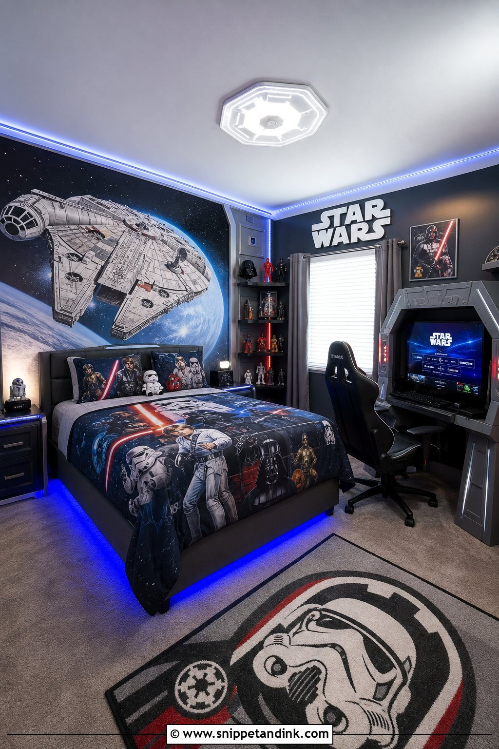 Star Wars Galaxy Zone - Snippet and Ink - 25 Disney Bedroom Ideas for Magical Spaces