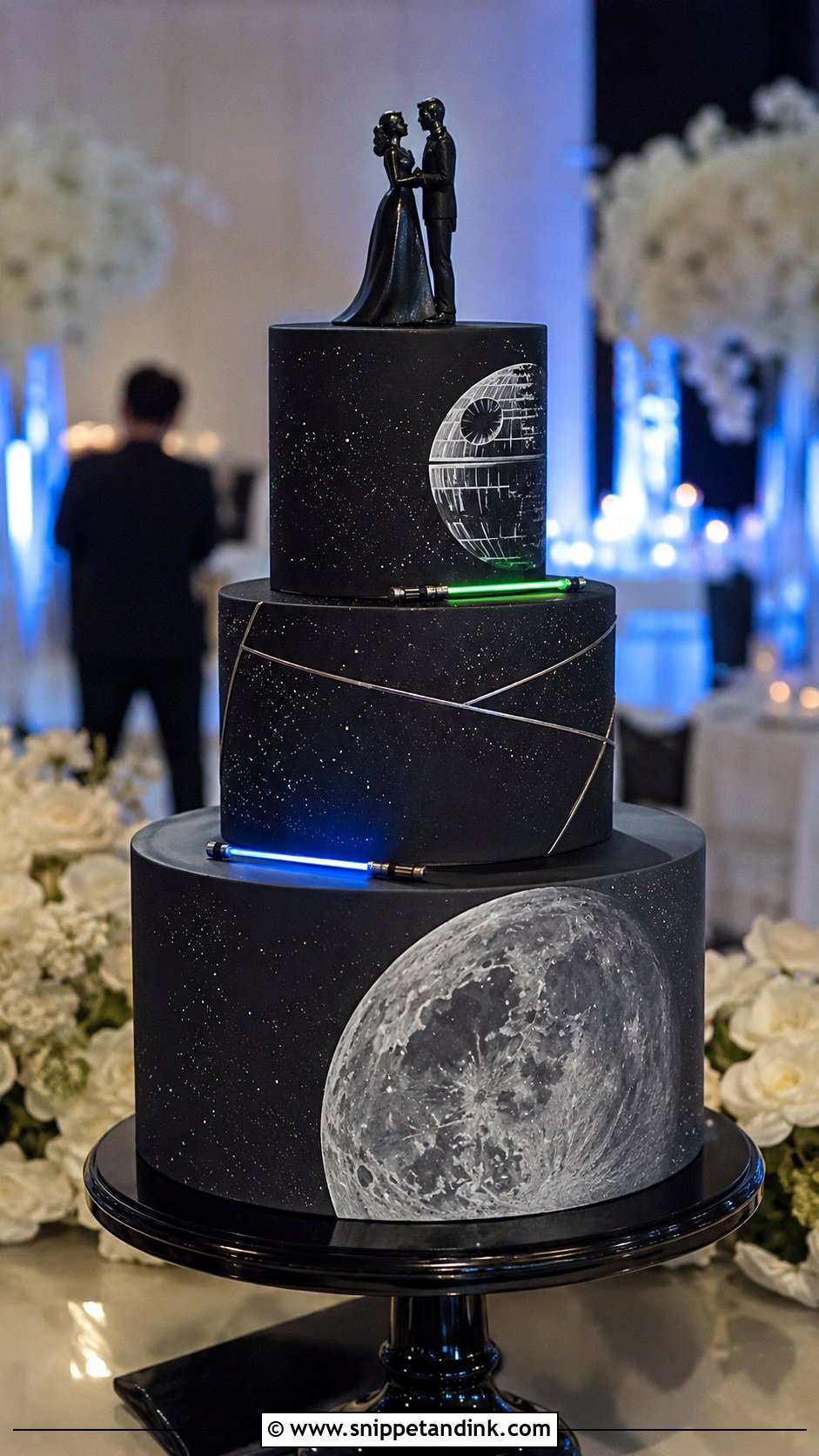 Star Wars Wedding Cake - Snippet and Ink - 20 Disney Wedding Cake Ideas