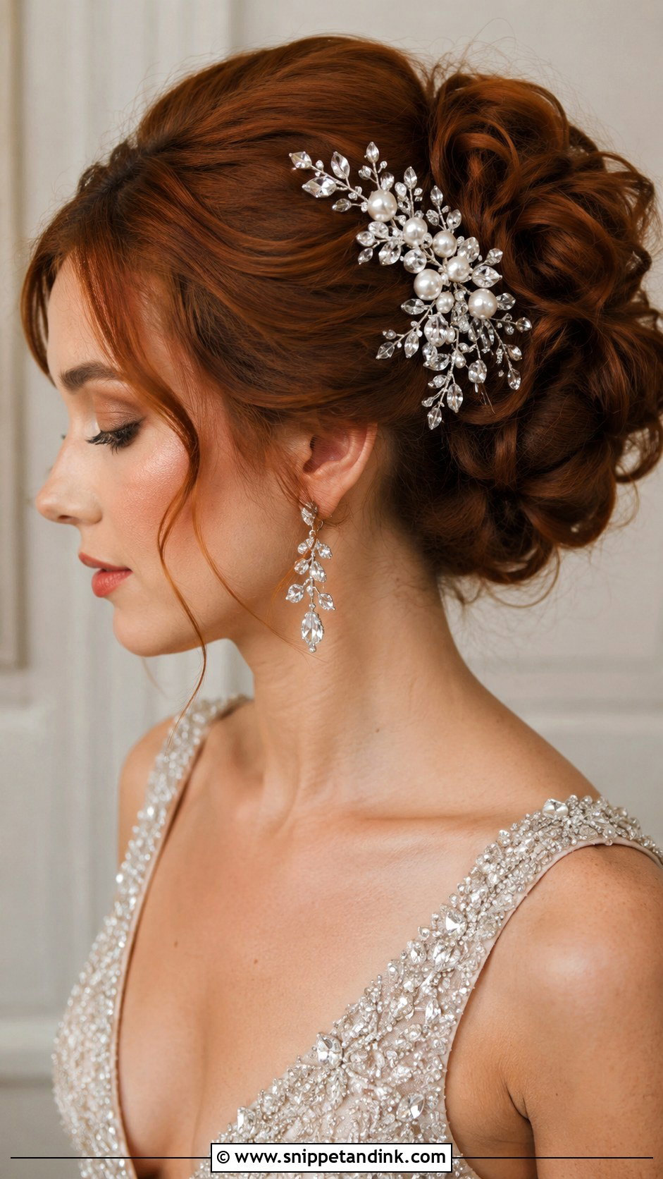 Statement Hair Comb for Bold Looks - Snippet and Ink - 20 Bridal Hair Jewelry Ideas