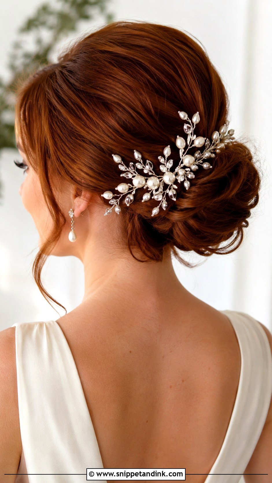 Statement Pearl Bridal Hair Comb - Snippet and Ink - 15 Pearl Bridal Hair Combs