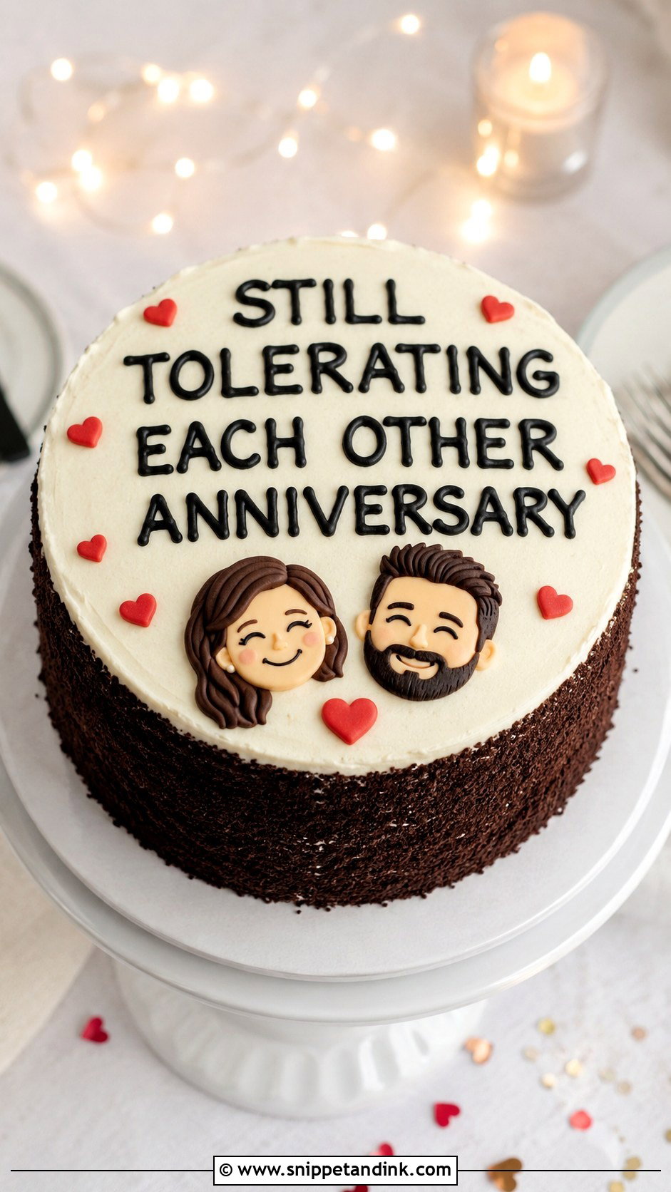 Still Tolerating Each Other Anniversary Cake - Snippet and Ink - 20 Funny Anniversary Cake Ideas