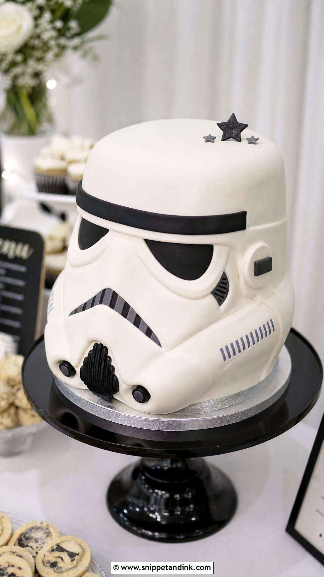 Stormtrooper Groom Cake - Snippet and Ink - 25 Star Wars Groom Cake Ideas