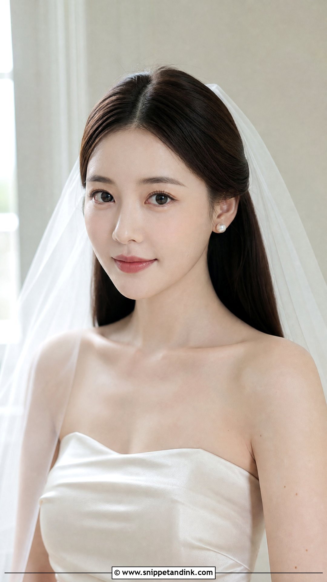 Straight Bridal Hair - Snippet and Ink - 15 Effortless Bridal Hair Ideas
