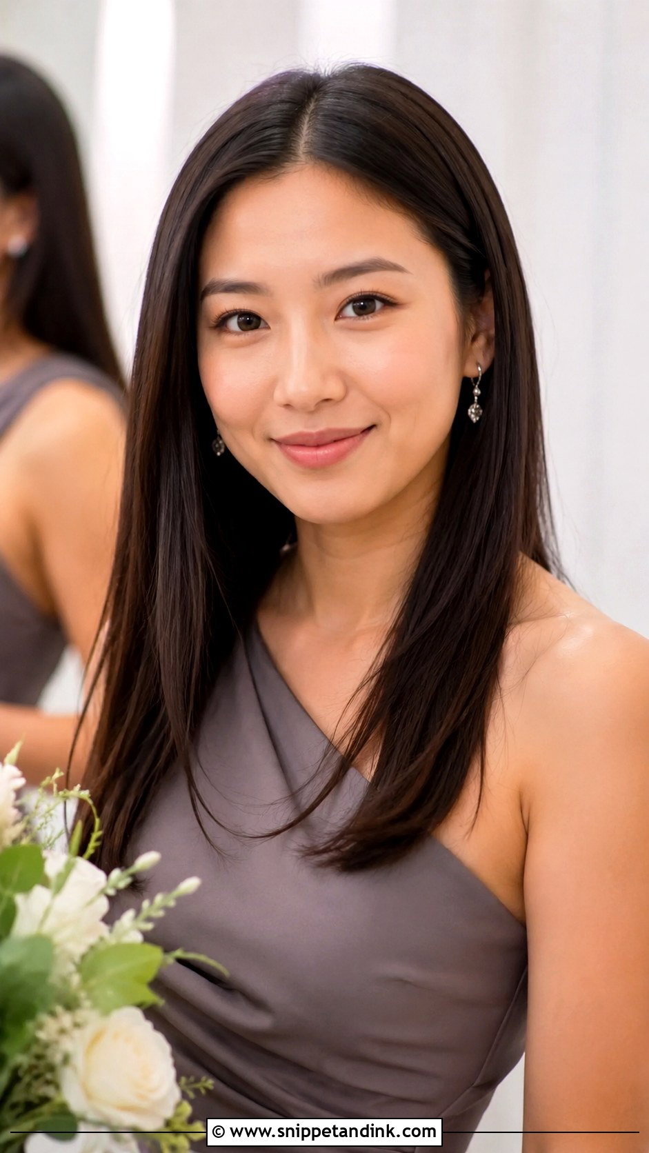 Straight Bridesmaid Hair - Snippet and Ink - 30 Simple Bridesmaid Hair Ideas