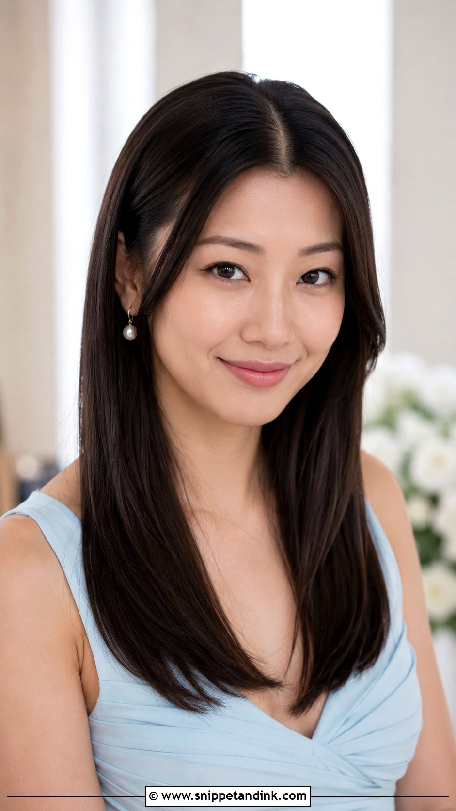 Straight Bridesmaid Hair Down - Snippet and Ink - 20 Simple Bridesmaid Hair Down Ideas