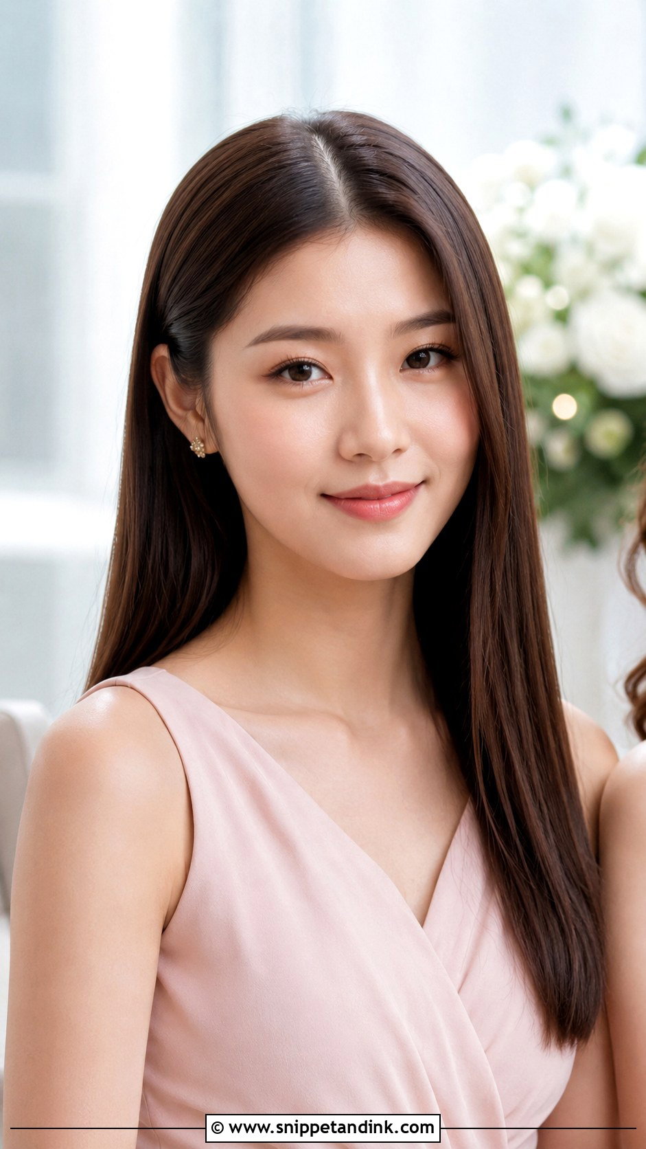 Straight Bridesmaid Hairstyle For Long Hair - Snippet and Ink - 25 Bridesmaid Hairstyles Long Hair