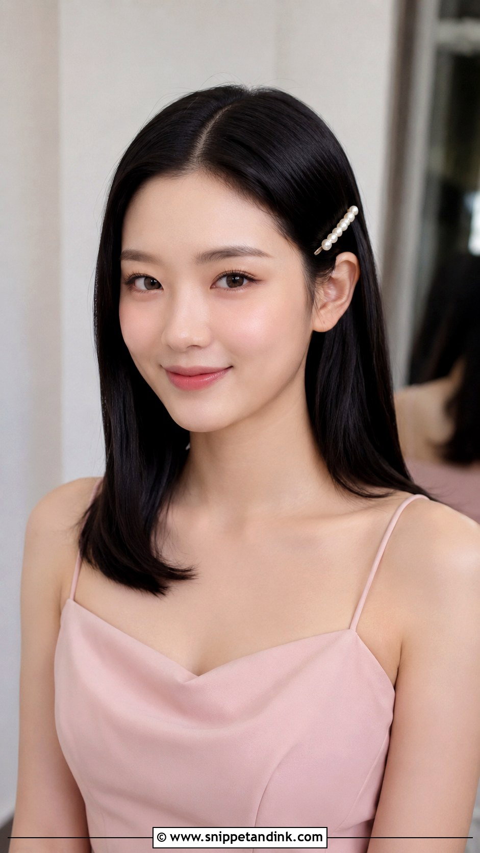 Straight Hair Bridesmaid Hairdo - Snippet and Ink - 20 Hairdo for Bridesmaid Ideas