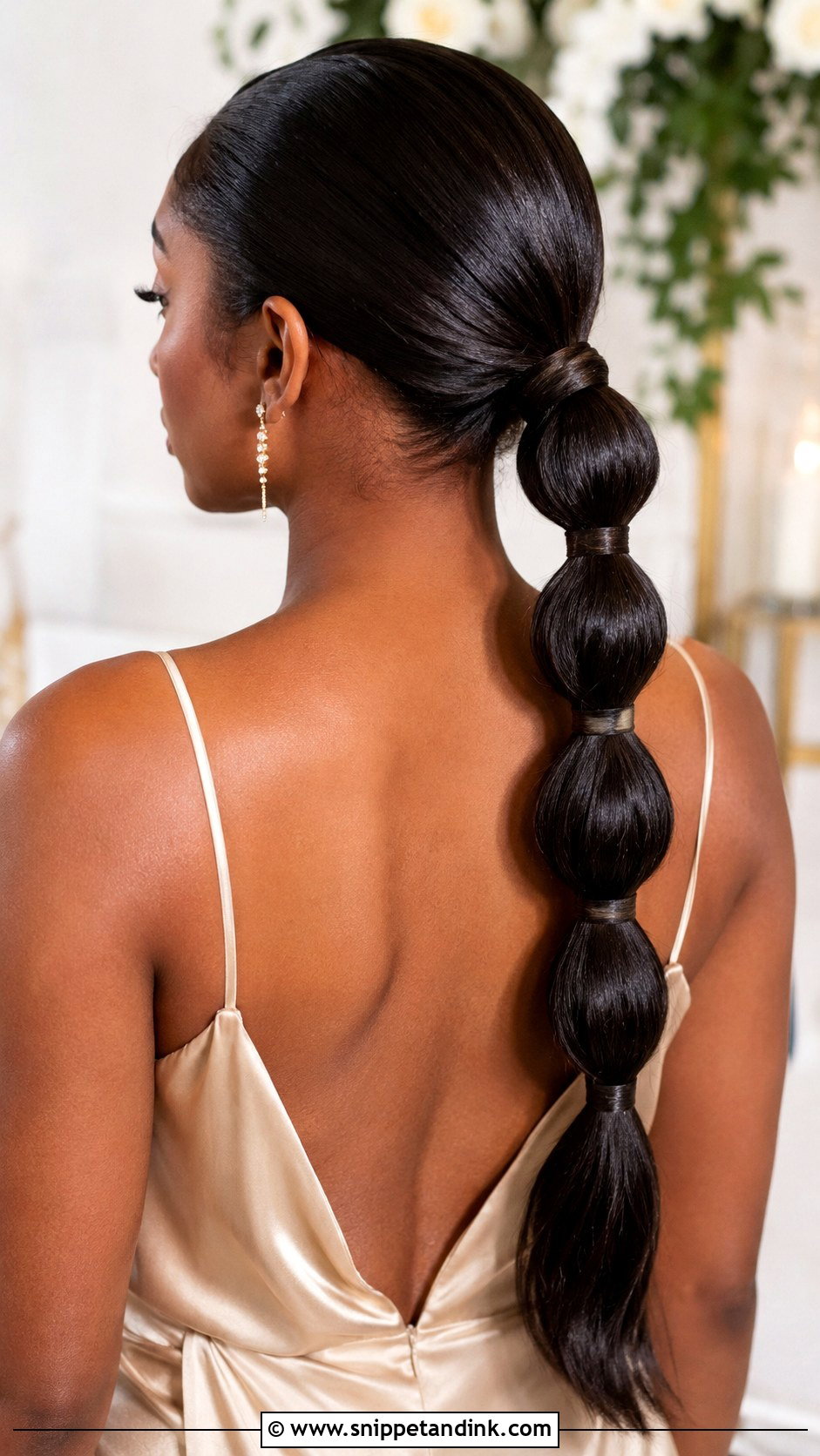 Straight Hair Bubble Ponytail Bridesmaid Hairstyle - Snippet and Ink - 20 Bridesmaid Hairstyles Straight Hair