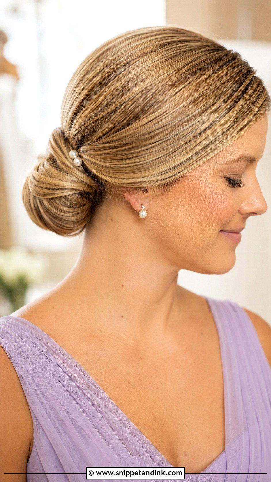 Straight Hair Chignon Bridesmaid Hairstyle - Snippet and Ink - 20 Bridesmaid Hairstyles Straight Hair