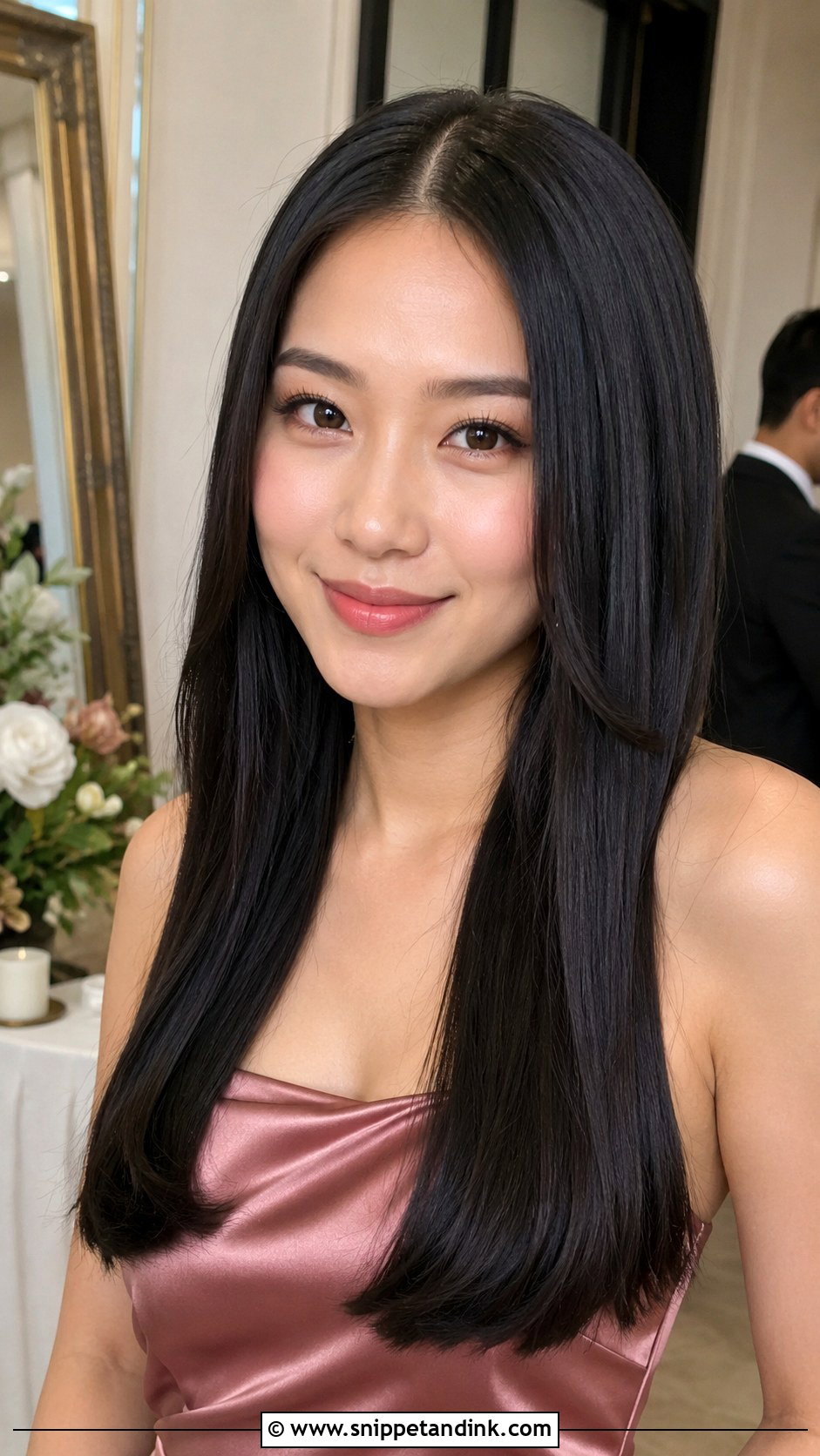 Straight Hair For Wedding Guest - Snippet and Ink - 20 Hair Inspiration Wedding Guest Ideas