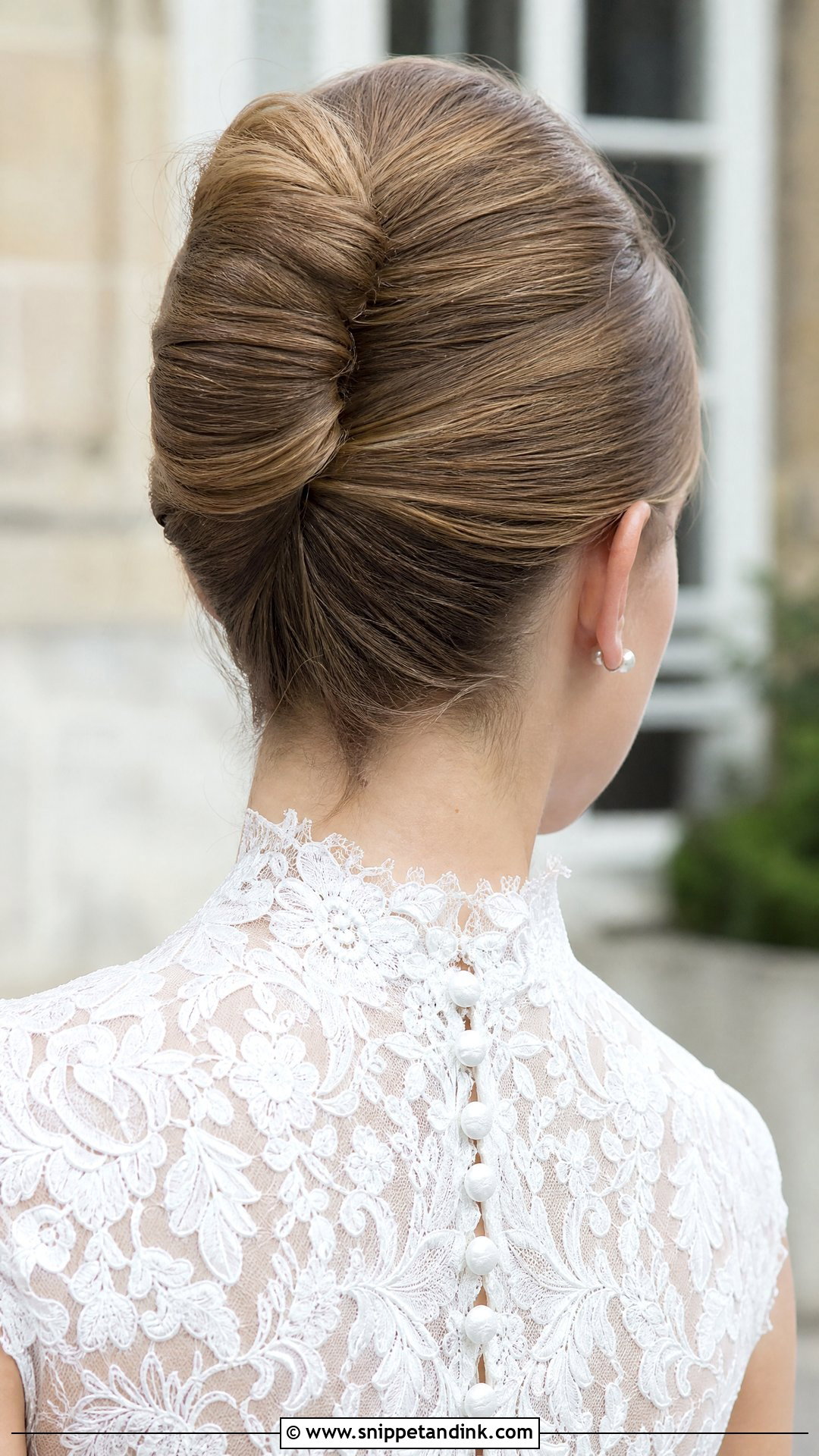 Straight Hair French Twist Wedding Hairstyle - Snippet and Ink - 20 Wedding Hairstyles with Straight Hair