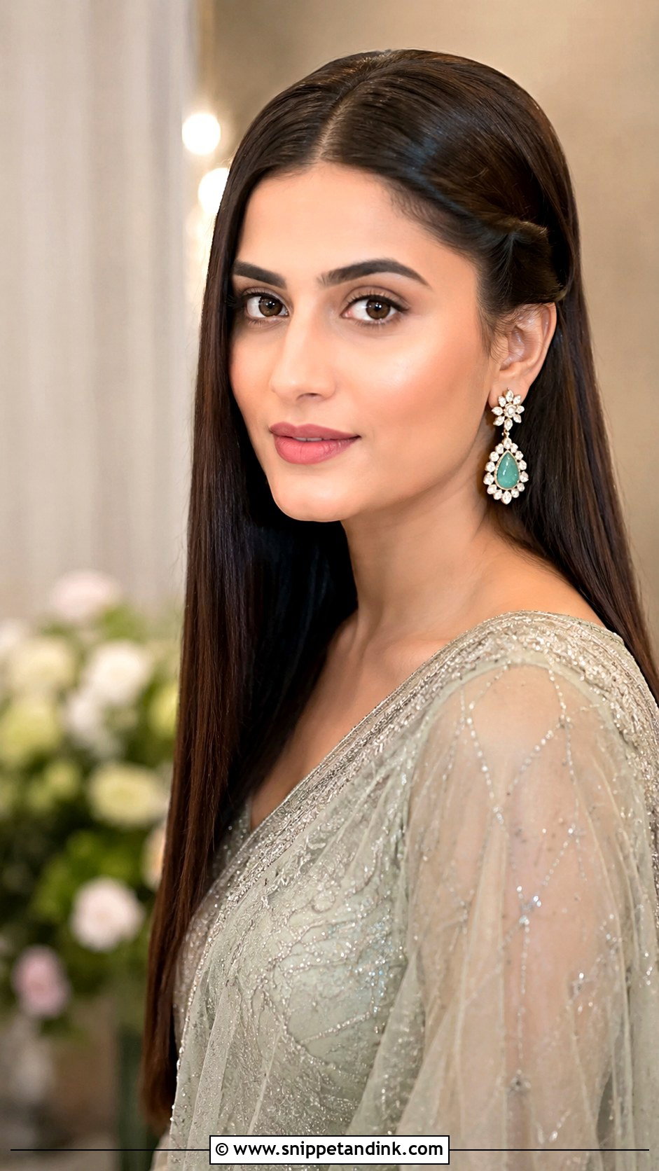 Straight Hair Hairstyle For Marriage Function - Snippet and Ink - 15 Simple Hairstyles for Marriage Functions