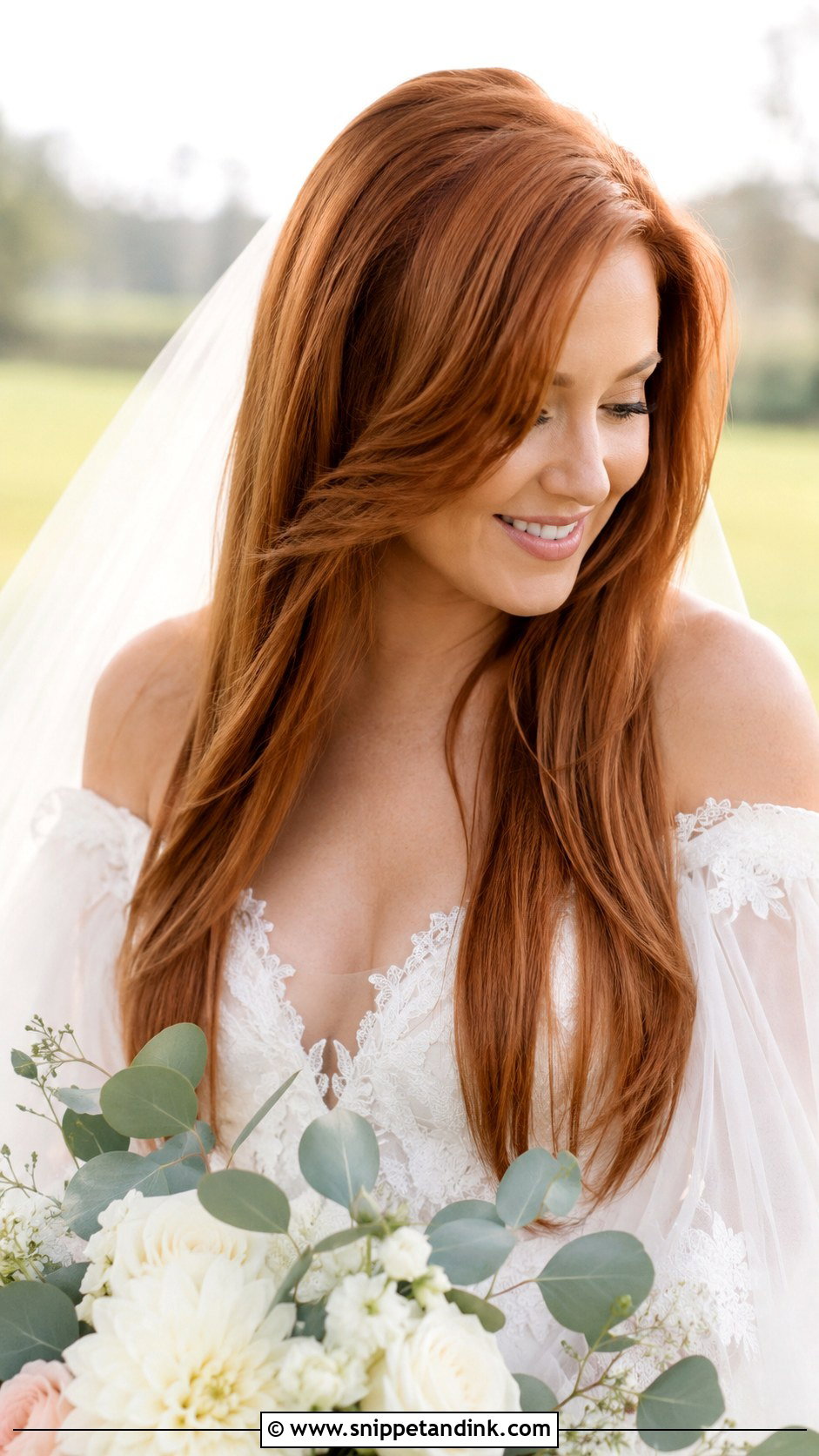 Straight Hair Long Layers - Snippet and Ink - 25 Straight Bridal Hairstyles