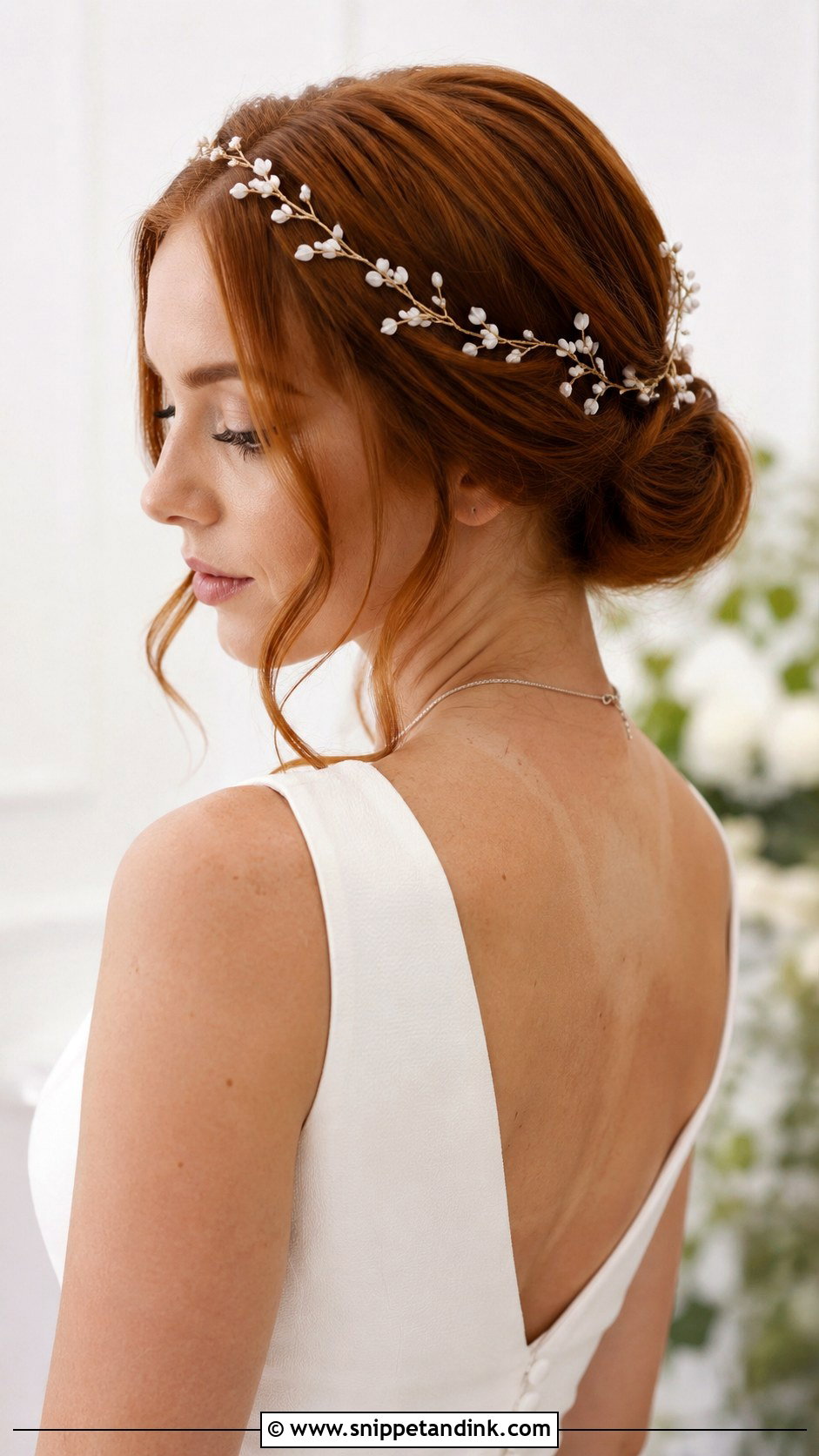 Straight Hair Low Knotted Bun - Snippet and Ink - 25 Hairstyles for Straight Hair for Wedding