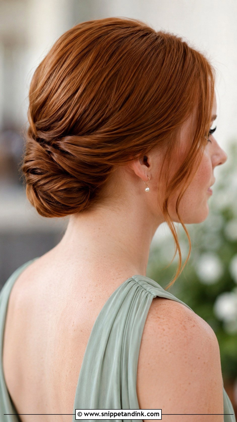 Straight Hair Low Twist Bridesmaid Hairstyle - Snippet and Ink - 20 Bridesmaid Hairstyles Straight Hair