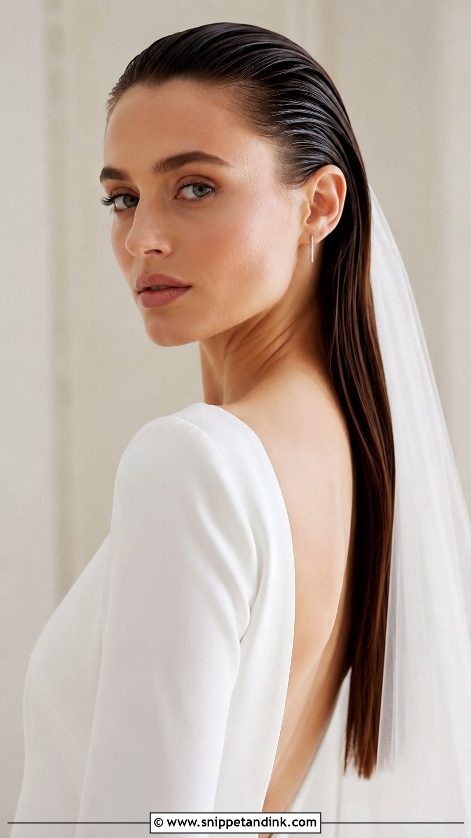 Straight Hair Slicked Back - Snippet and Ink - 25 Wedding Hairstyles Straight Hair