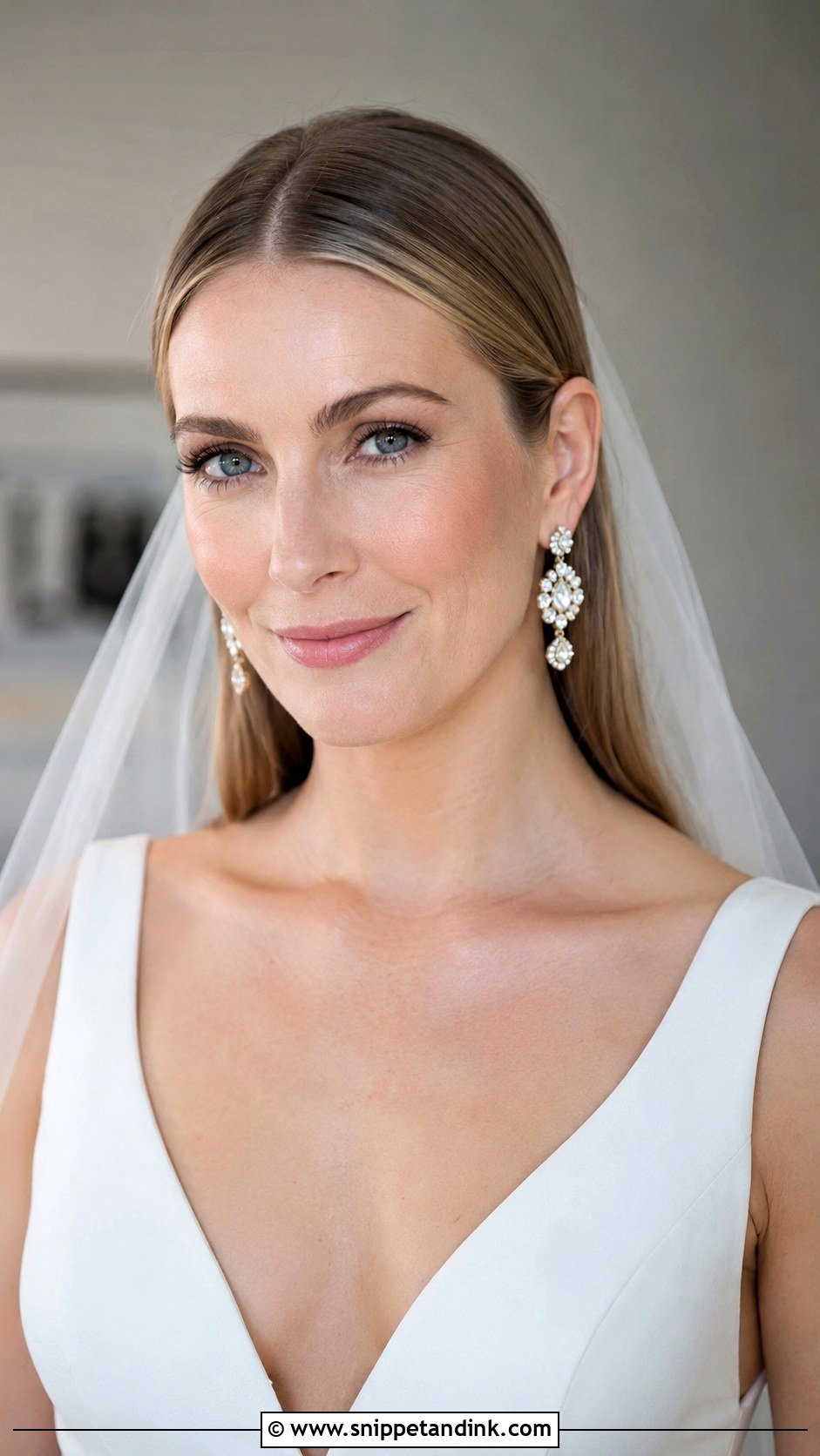 Straight Hair Tucked Behind Ears - Snippet and Ink - 25 Wedding Hairstyles Straight Hair