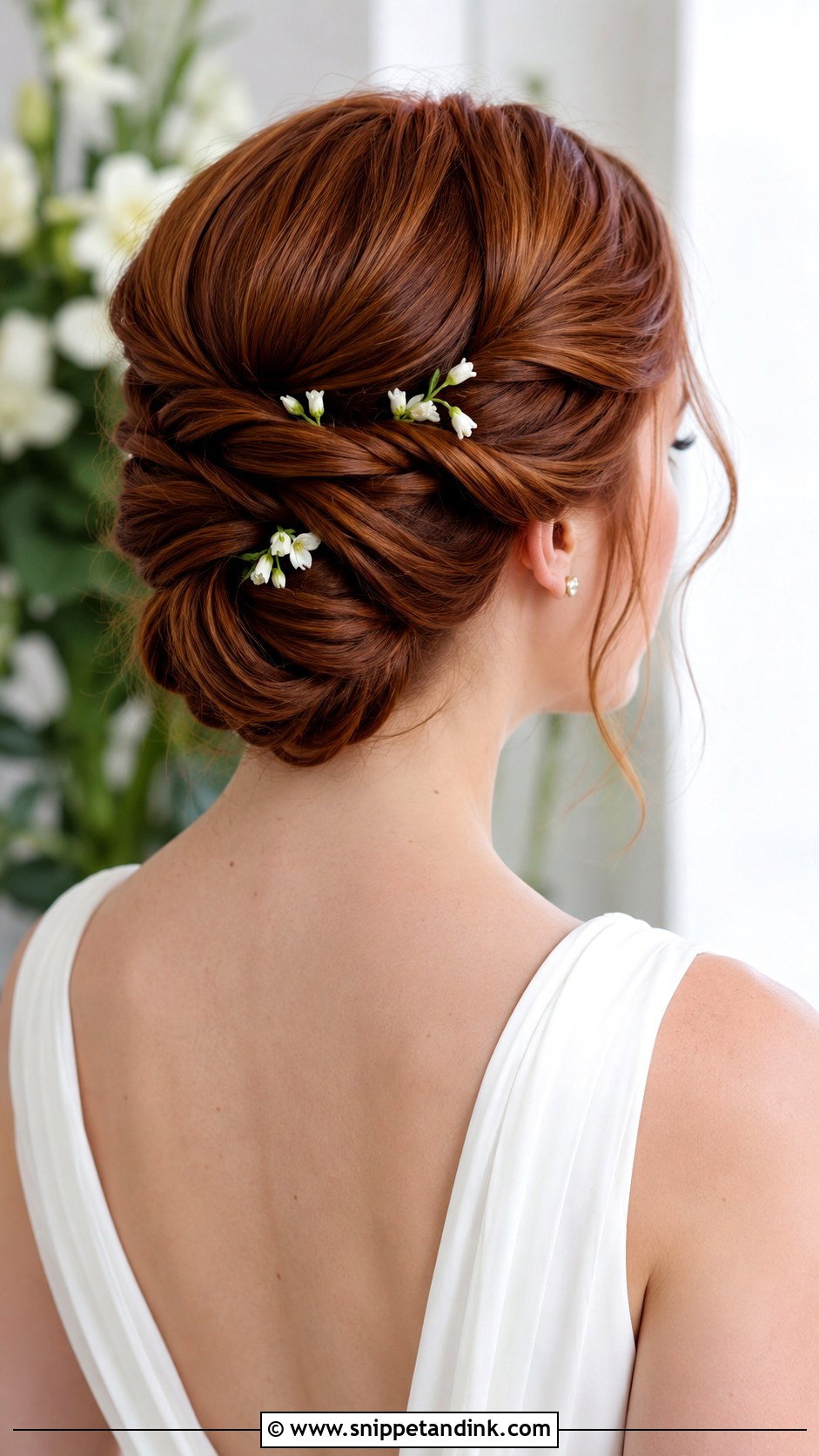 Straight Hair Twisted Updo - Snippet and Ink - 25 Hairstyles for Straight Hair for Wedding