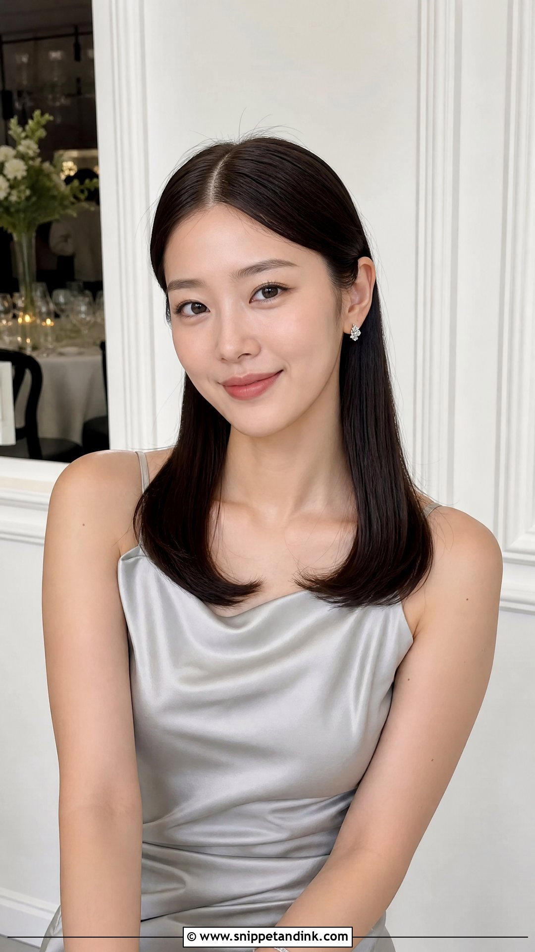 Straight Hair Wedding Guest Hair - Snippet and Ink - 15 Easy Hair Do for Wedding Guest Ideas