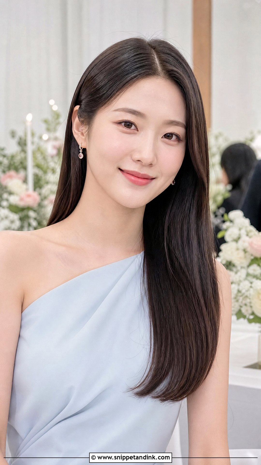 Straight Hair Wedding Guest Hair - Snippet and Ink - 15 Casual Wedding Guest Hair Ideas