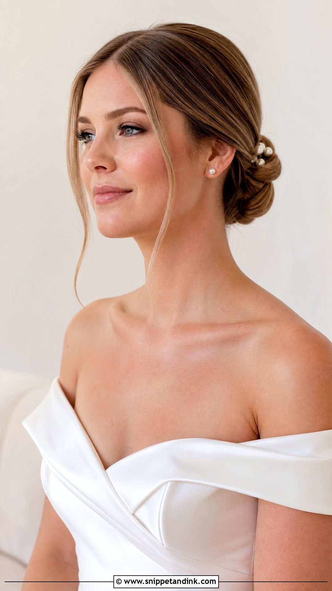 Straight Hair With Face Framing Pieces - Snippet and Ink - 20 Straight Hair Wedding Hairstyle Ideas