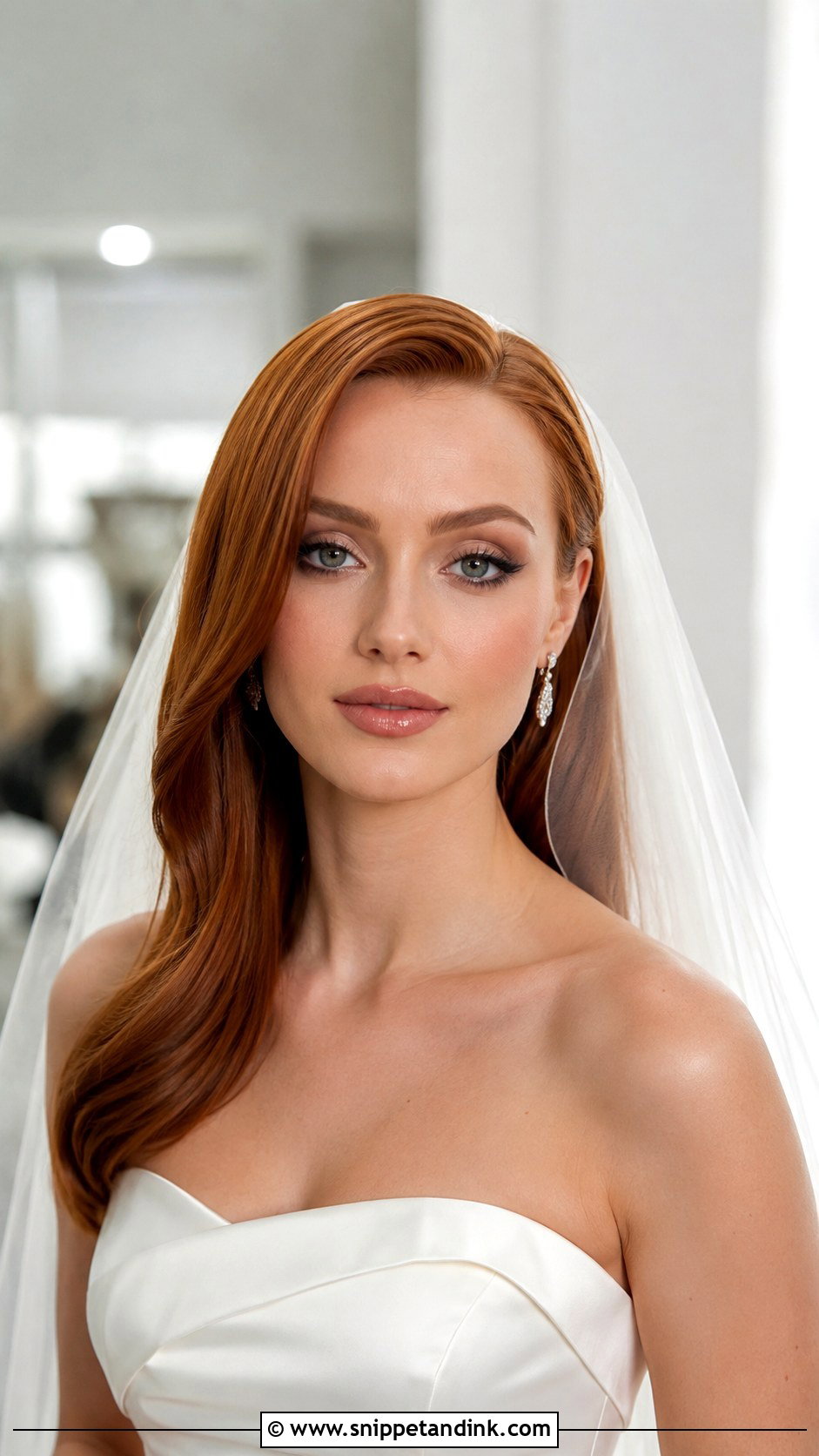 Straight Hair With Side Part - Snippet and Ink - 25 Long Straight Hairstyles for Wedding