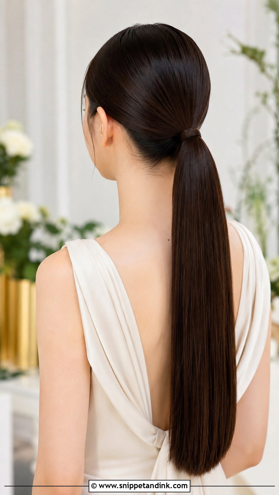 Straight Ponytail Bridesmaid Hair - Snippet and Ink - 20 Bridesmaid Hair Pony Ideas