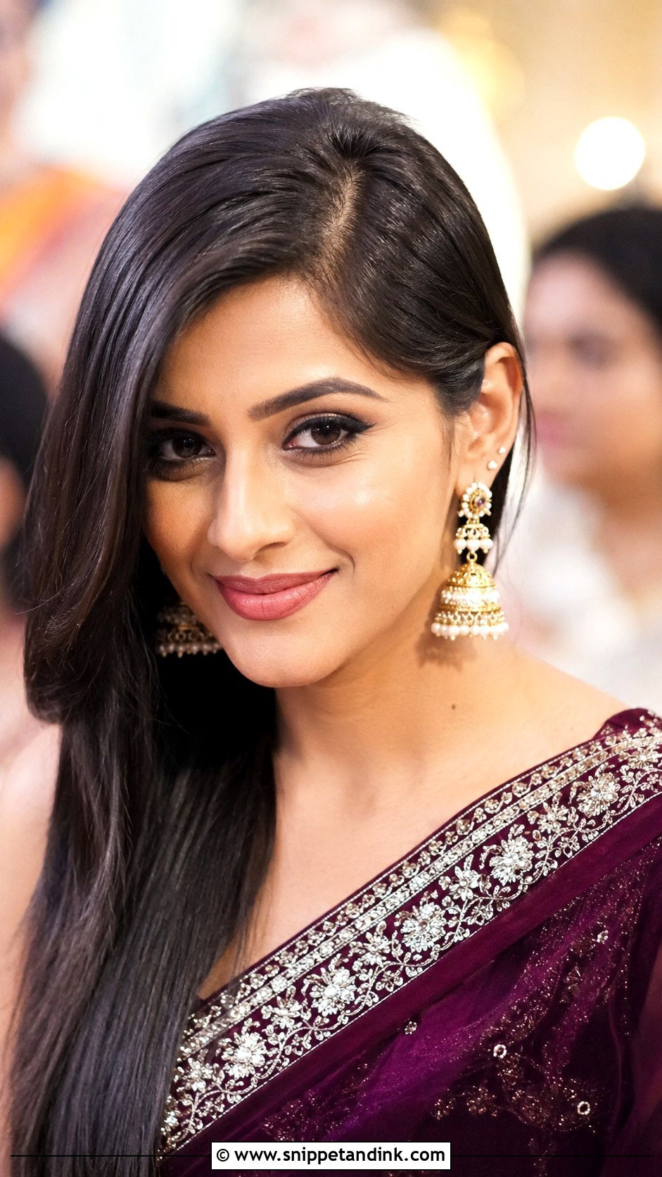 Straight Side Part Hair Indian Wedding - Snippet and Ink - 15 Straight Hairstyles Indian Wedding