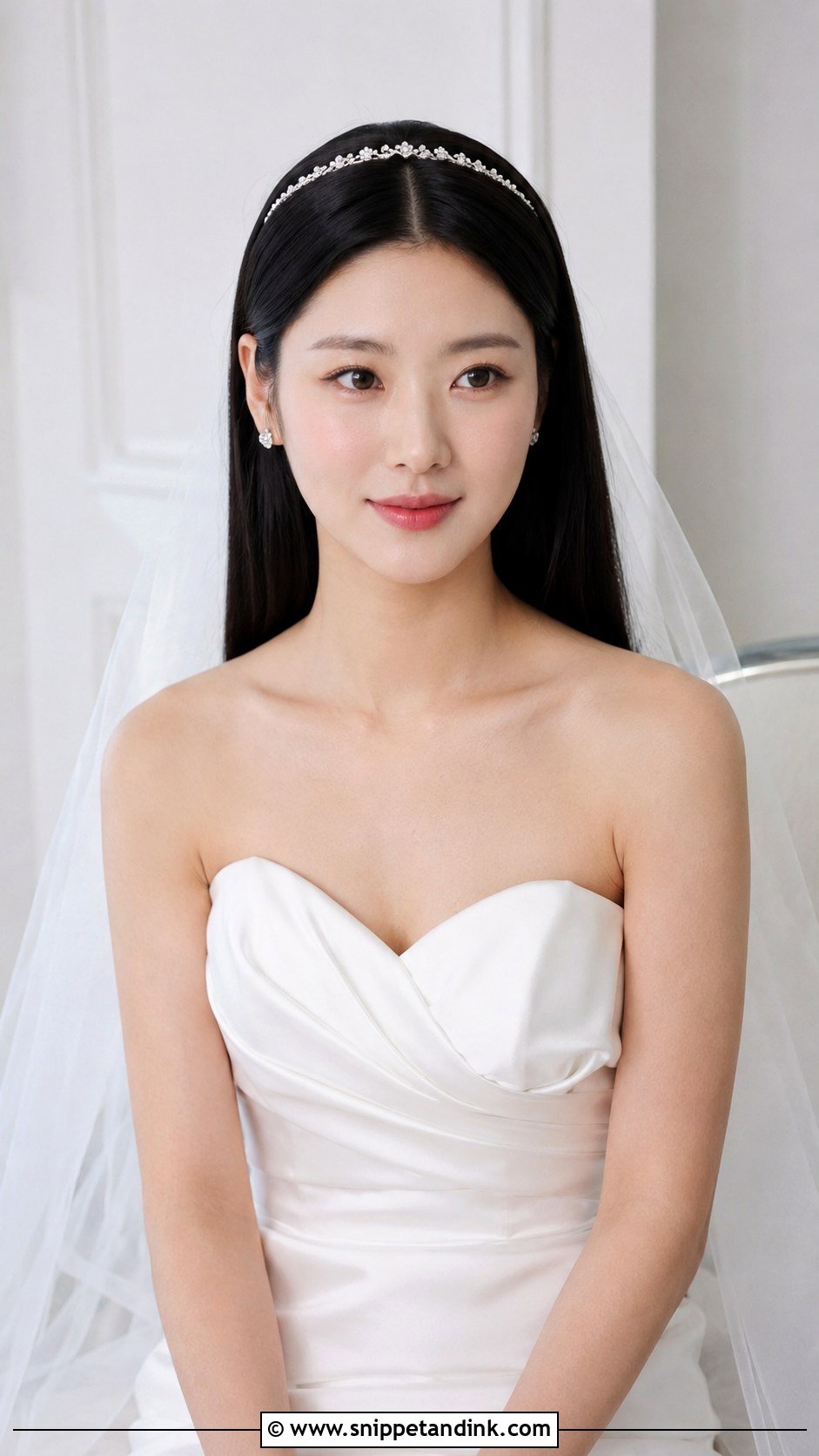 Straight Sleek Down Style - Snippet and Ink - 35 Wedding Hair Ideas