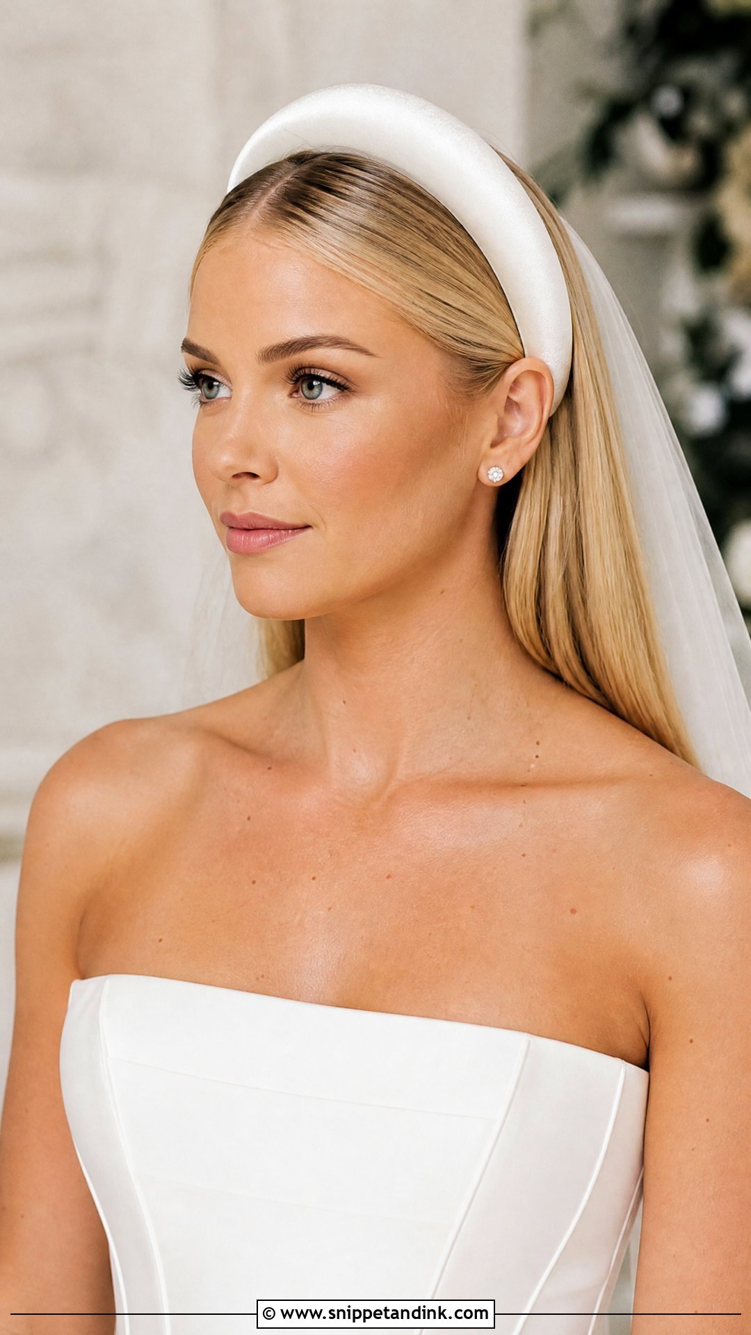 Straight Wedding Hair Down With Headband - Snippet and Ink - 20 Straight Wedding Hair Down Ideas