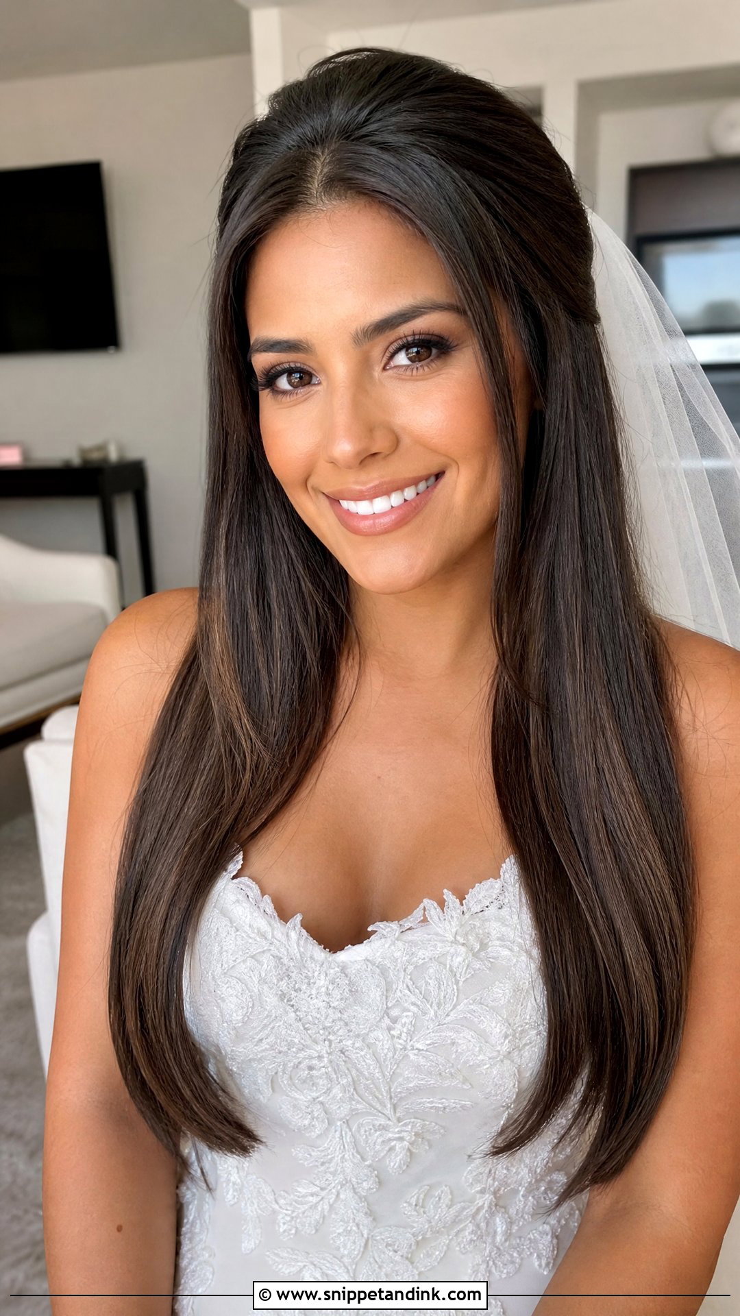 Straight Wedding Hair Down With Soft Volume - Snippet and Ink - 20 Straight Wedding Hair Down Ideas