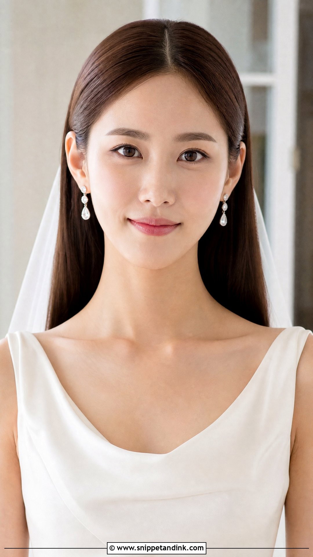 Straight Wedding Hair Tucked Behind Ears - Snippet and Ink - 20 Wedding Hair Tucked Behind Ears