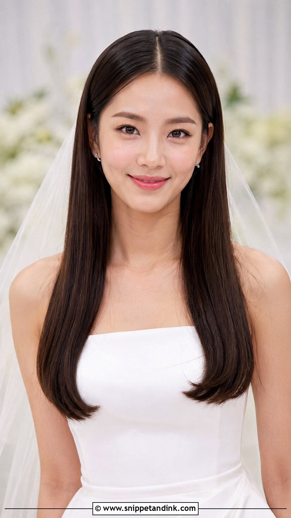 Straight Wedding Hairstyle For Long Hair - Snippet and Ink - 20 Casual Wedding Hairstyles for Long Hair