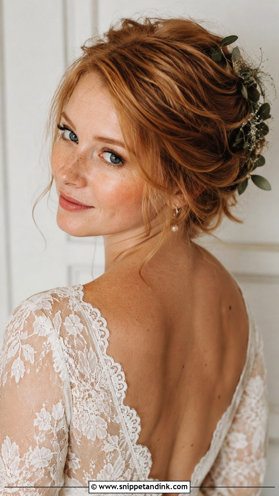 Strawberry Blonde Loose Updo - Snippet and Ink - 25 Blonde Wedding Hair Ideas