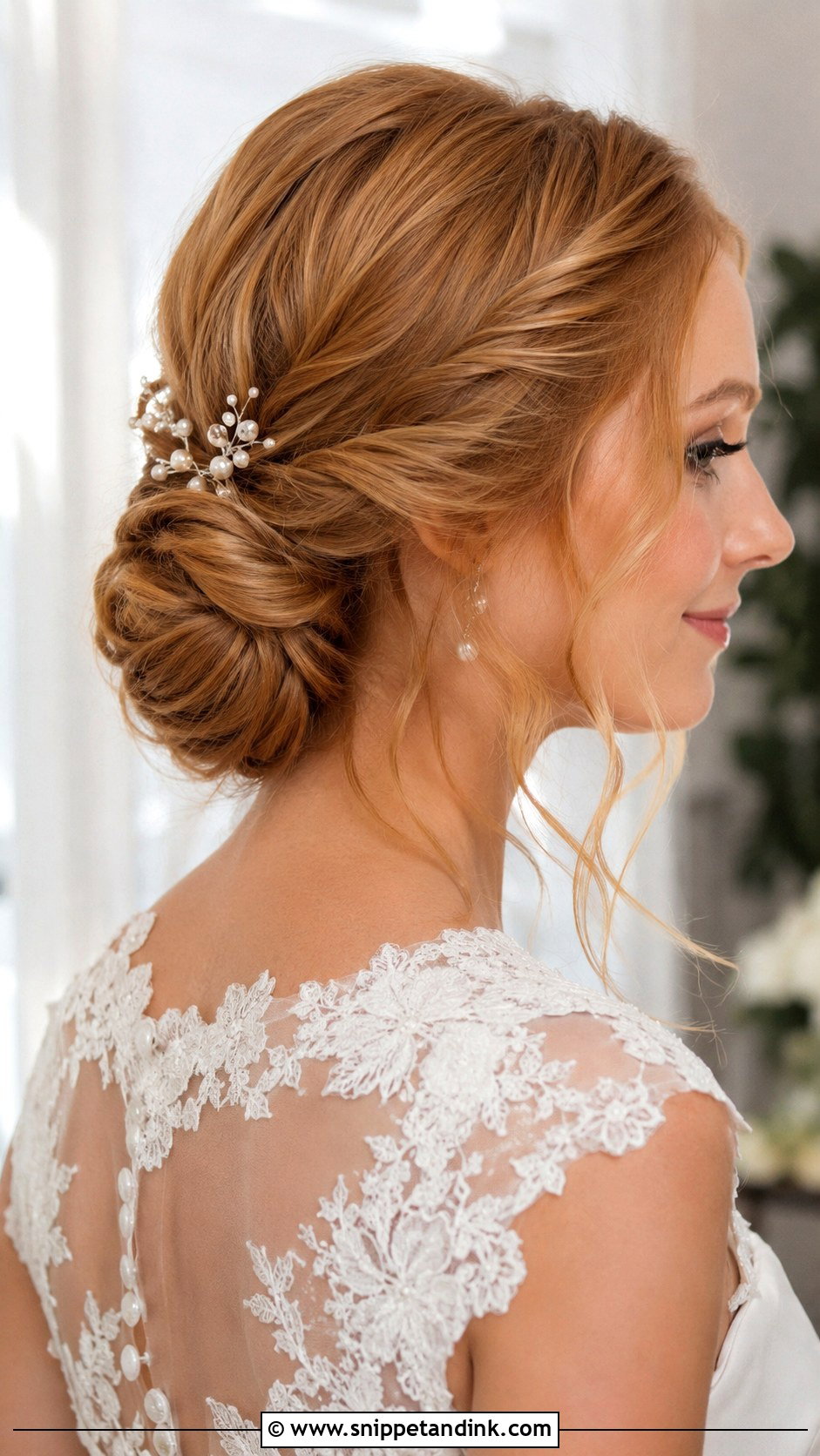Strawberry Blonde Wedding Long Waves - Snippet and Ink - 15 Strawberry Blonde Wedding Hair Ideas