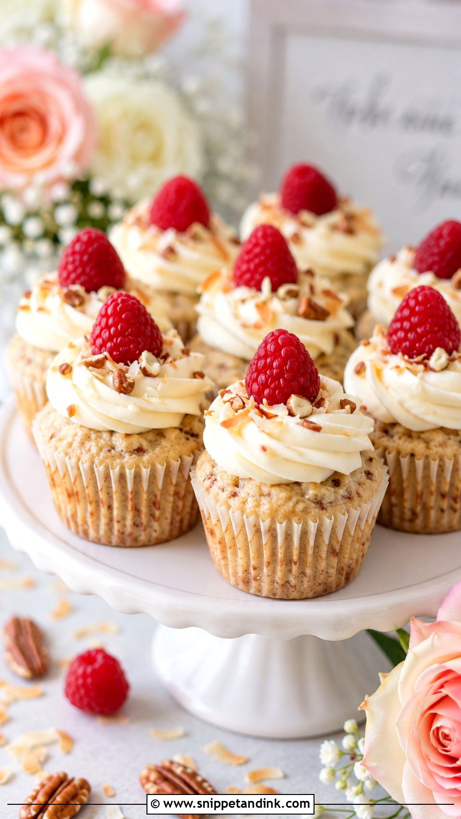 Strawberry Italian Wedding Cake Cupcakes - Snippet and Ink - 20 Italian Wedding Cake Cupcake Ideas