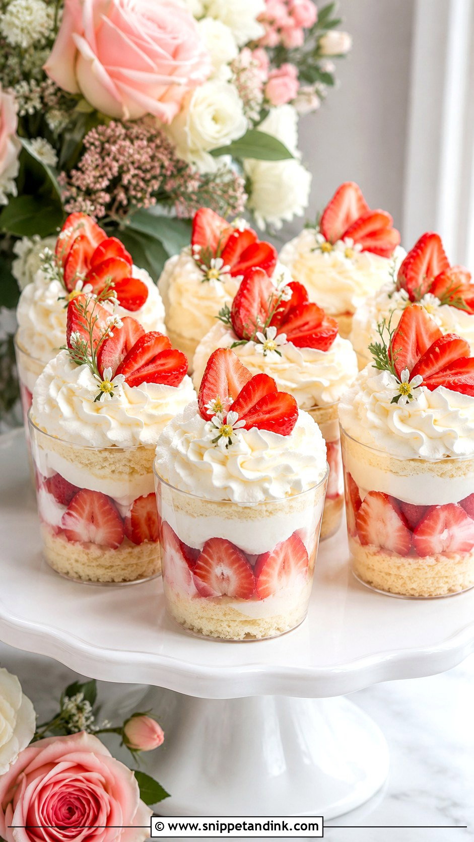 Strawberry Shortcake Wedding Cake Cups - Snippet and Ink - 20 Cake Cups Ideas for Wedding