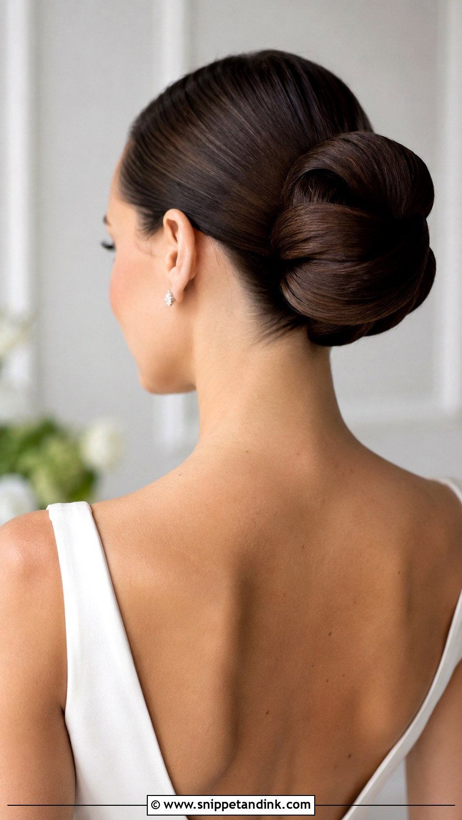 Structured Bun for Modern Brides - Snippet and Ink - 35 Wedding Hair Updo Ideas