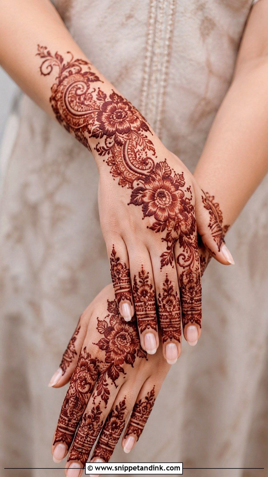 Stylish Bridesmaid Mehndi Design - Snippet and Ink - 35 Latest Stylish Mehndi Designs