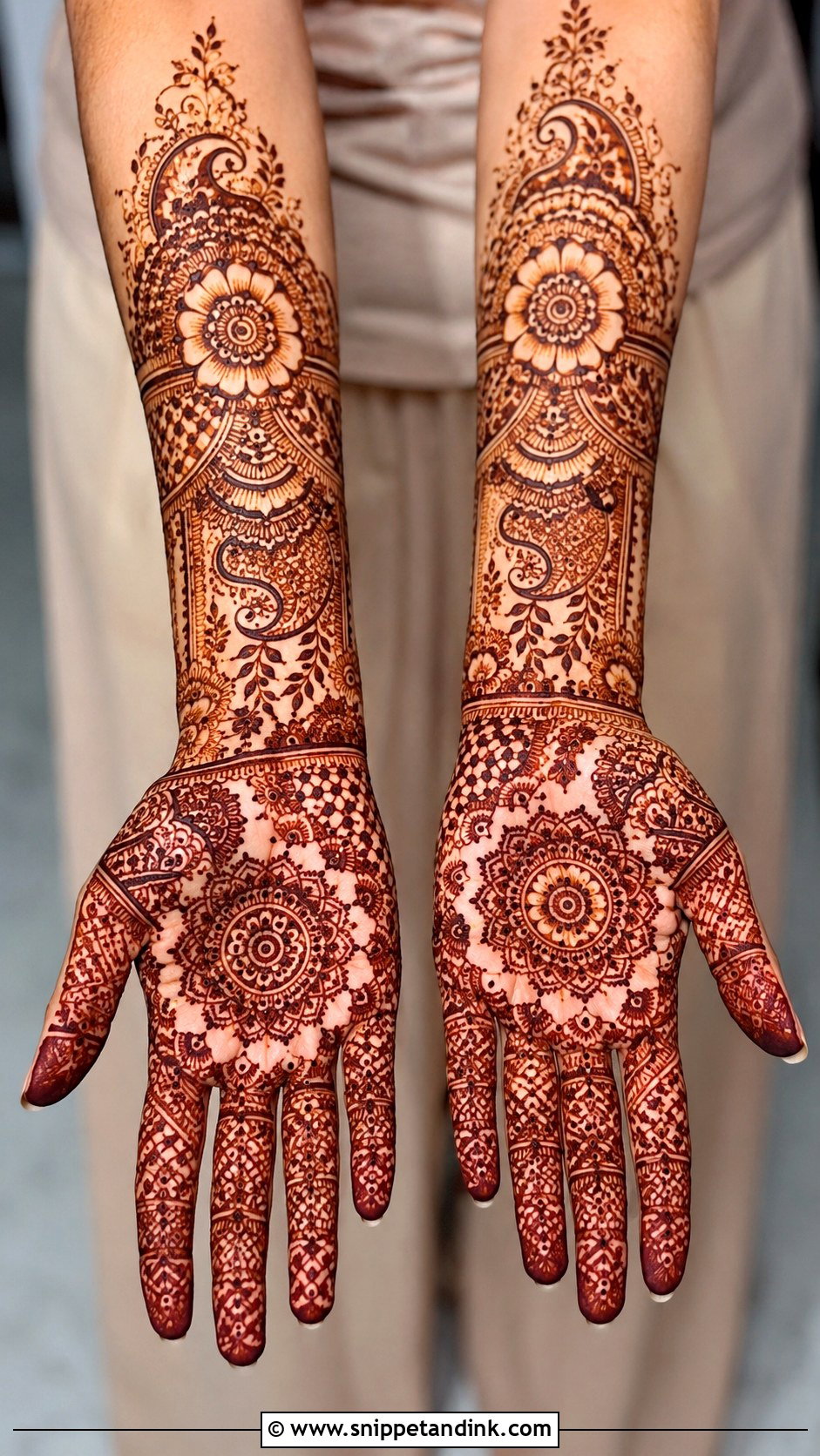 Stylish Full Hand Mehndi Design - Snippet and Ink - 35 Latest Stylish Mehndi Designs