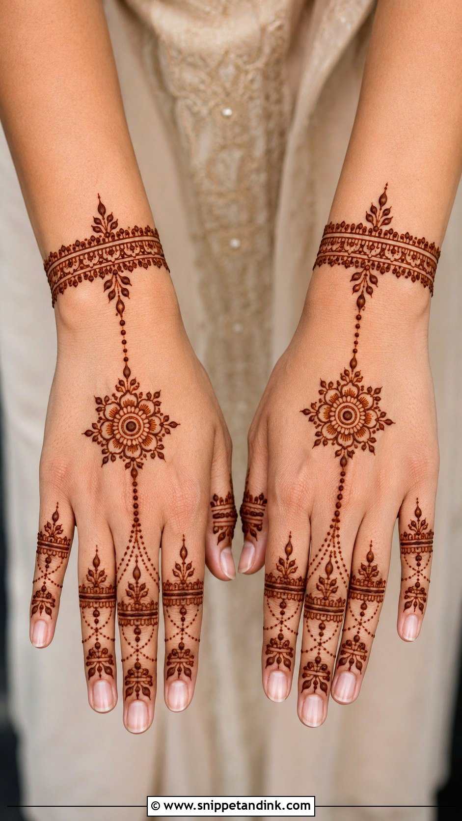 Stylish Haath Phool Mehndi Design - Snippet and Ink - 35 Latest Stylish Mehndi Designs