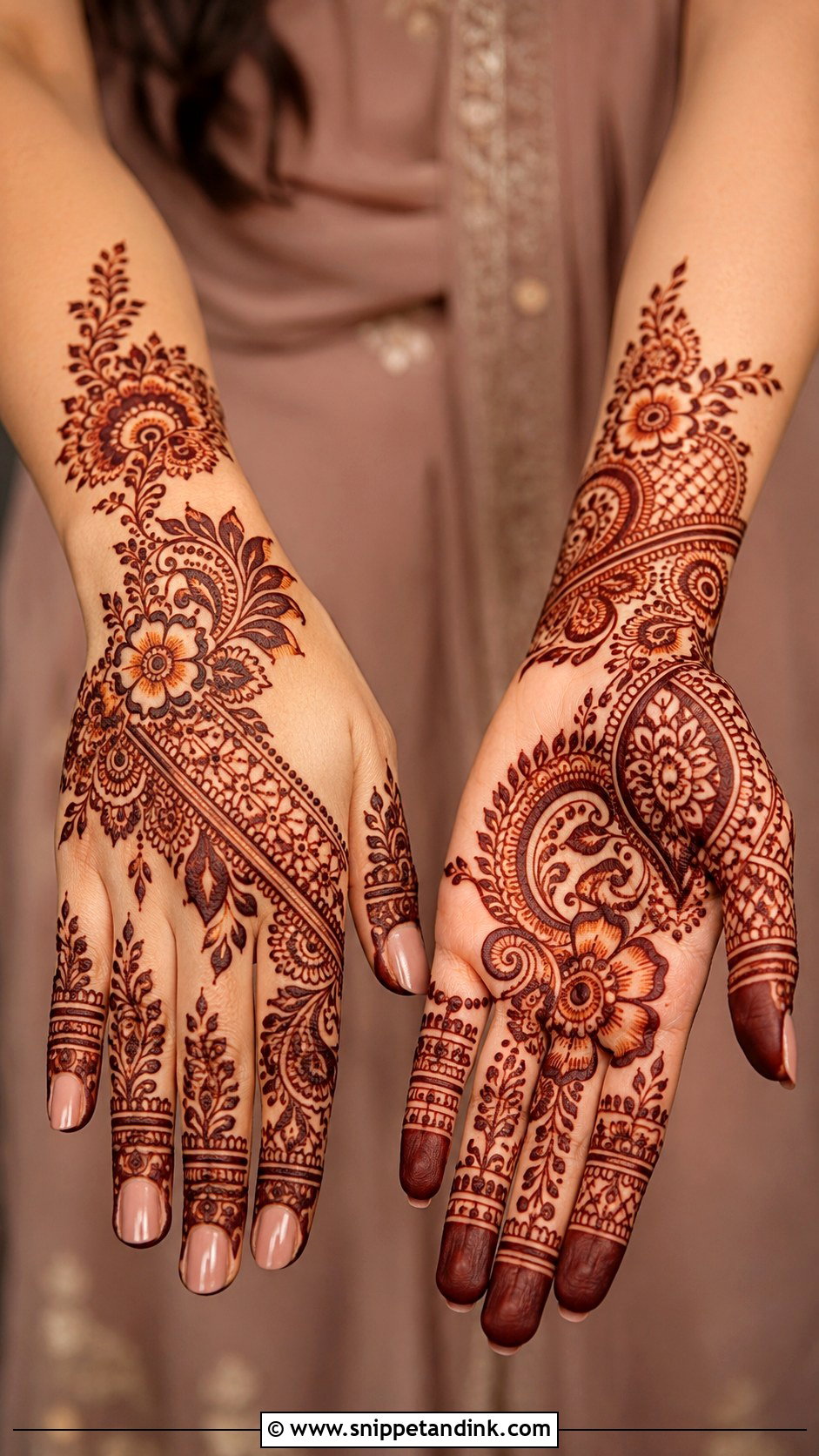 Stylish Indo Arabic Mehndi Design - Snippet and Ink - 35 Latest Stylish Mehndi Designs