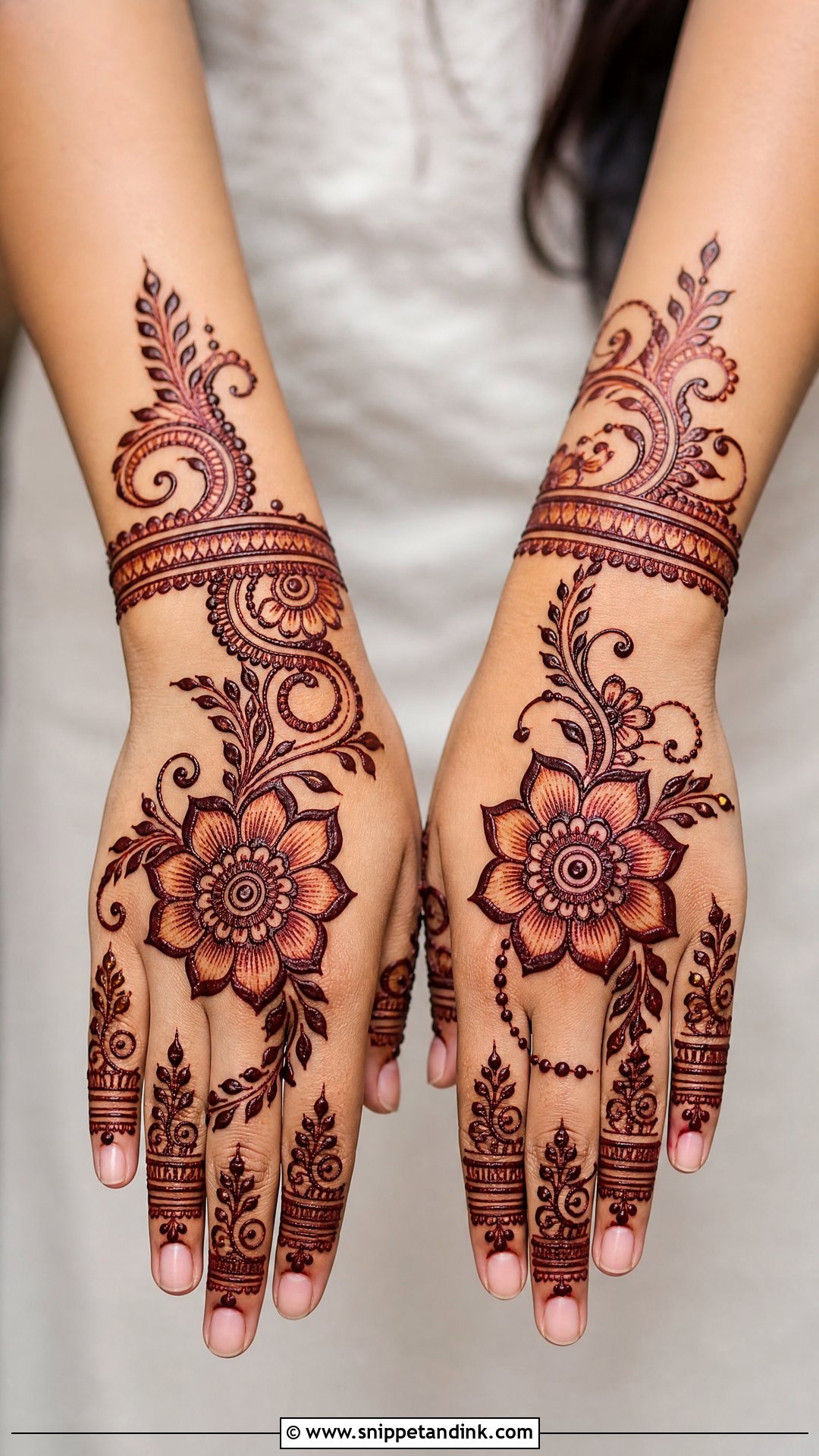 Stylish Rakhi Mehndi Design - Snippet and Ink - 30 Rakhi Mehndi Designs