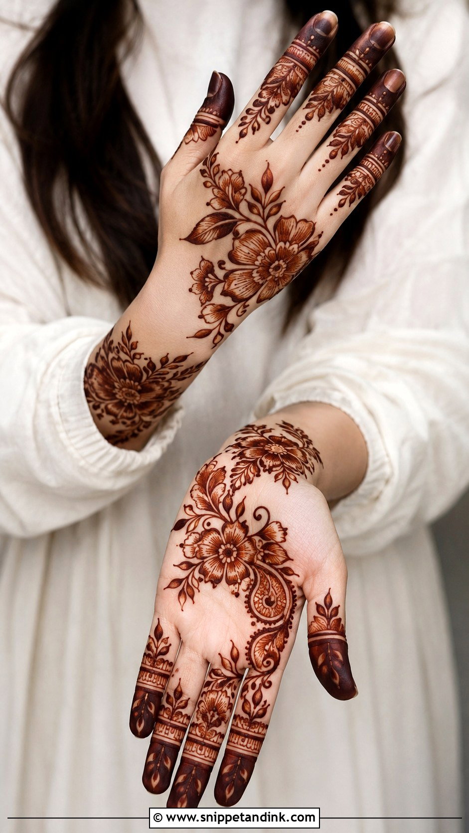 Stylish Shaded Mehndi Design - Snippet and Ink - 35 Latest Stylish Mehndi Designs