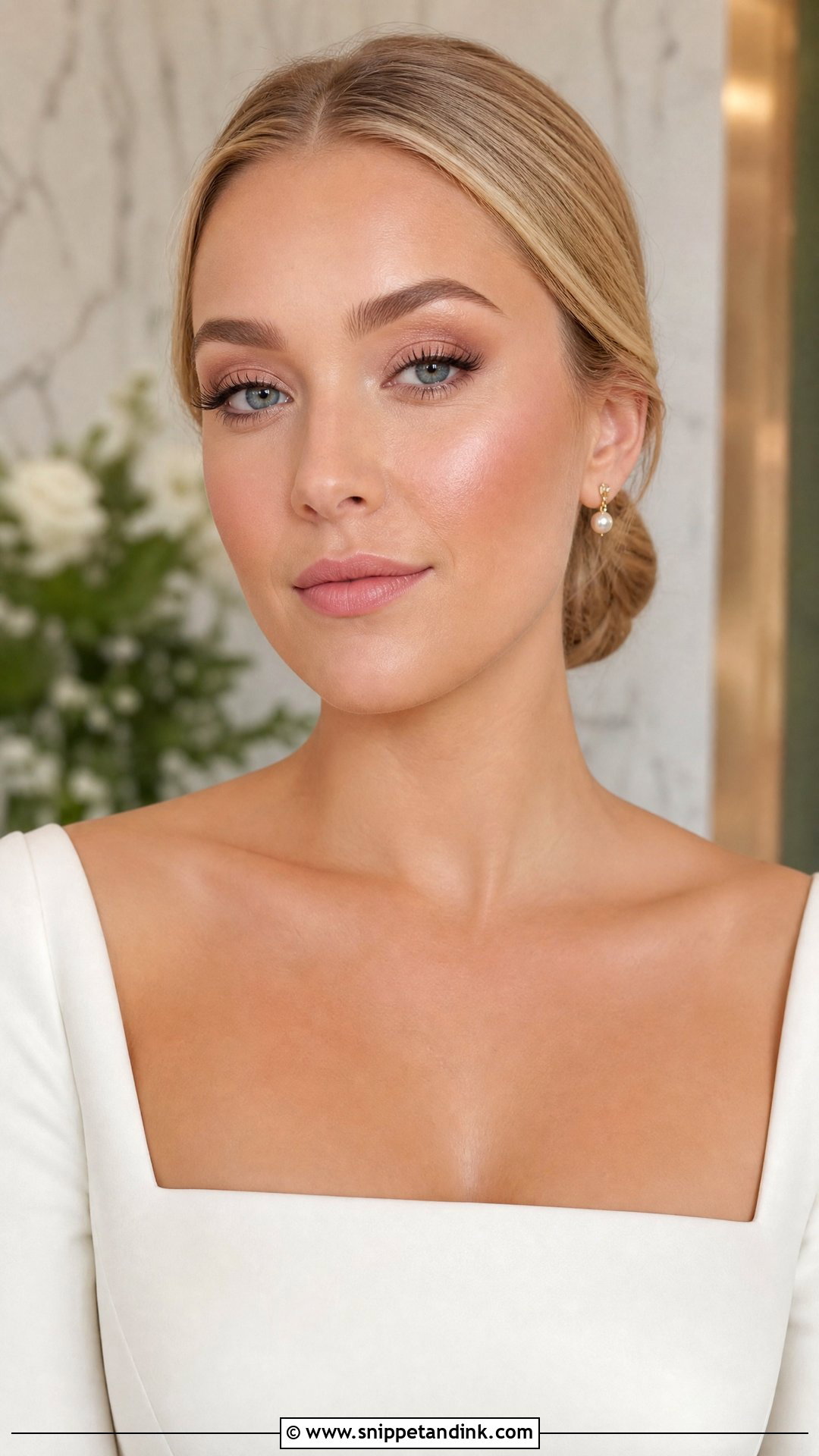 Subtle Bridal Makeup With Brushed Brows - Snippet and Ink - 25 Subtle Bridal Makeup Ideas