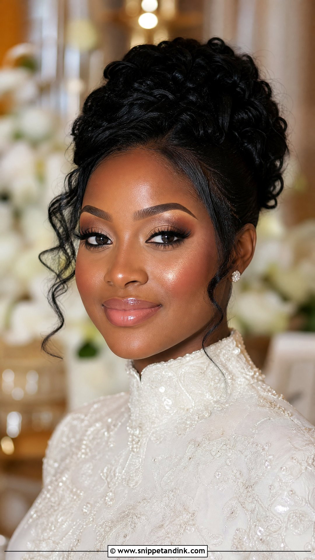 Subtle Bridal Makeup With Glowing Highlighter - Snippet and Ink - 25 Subtle Bridal Makeup Ideas