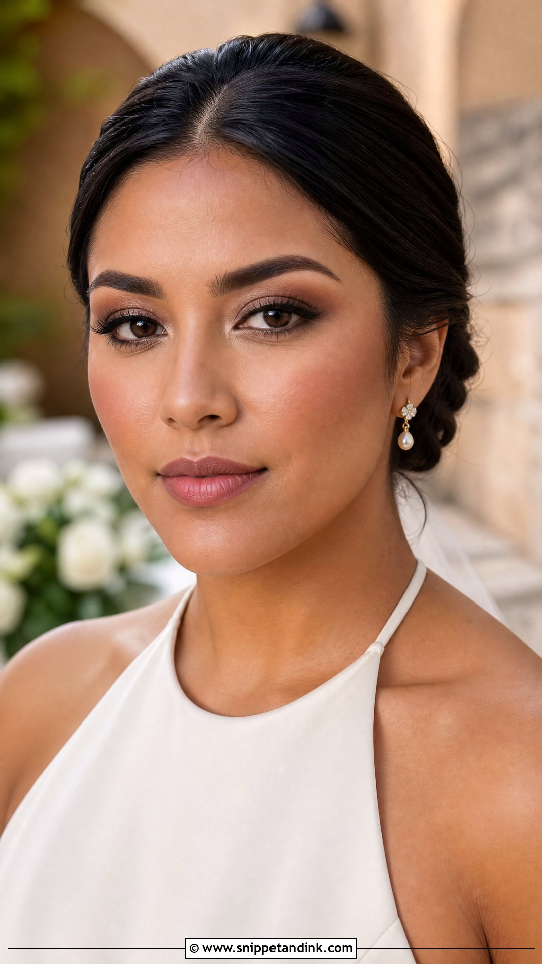 Subtle Bridal Makeup With Matte Skin - Snippet and Ink - 25 Subtle Bridal Makeup Ideas