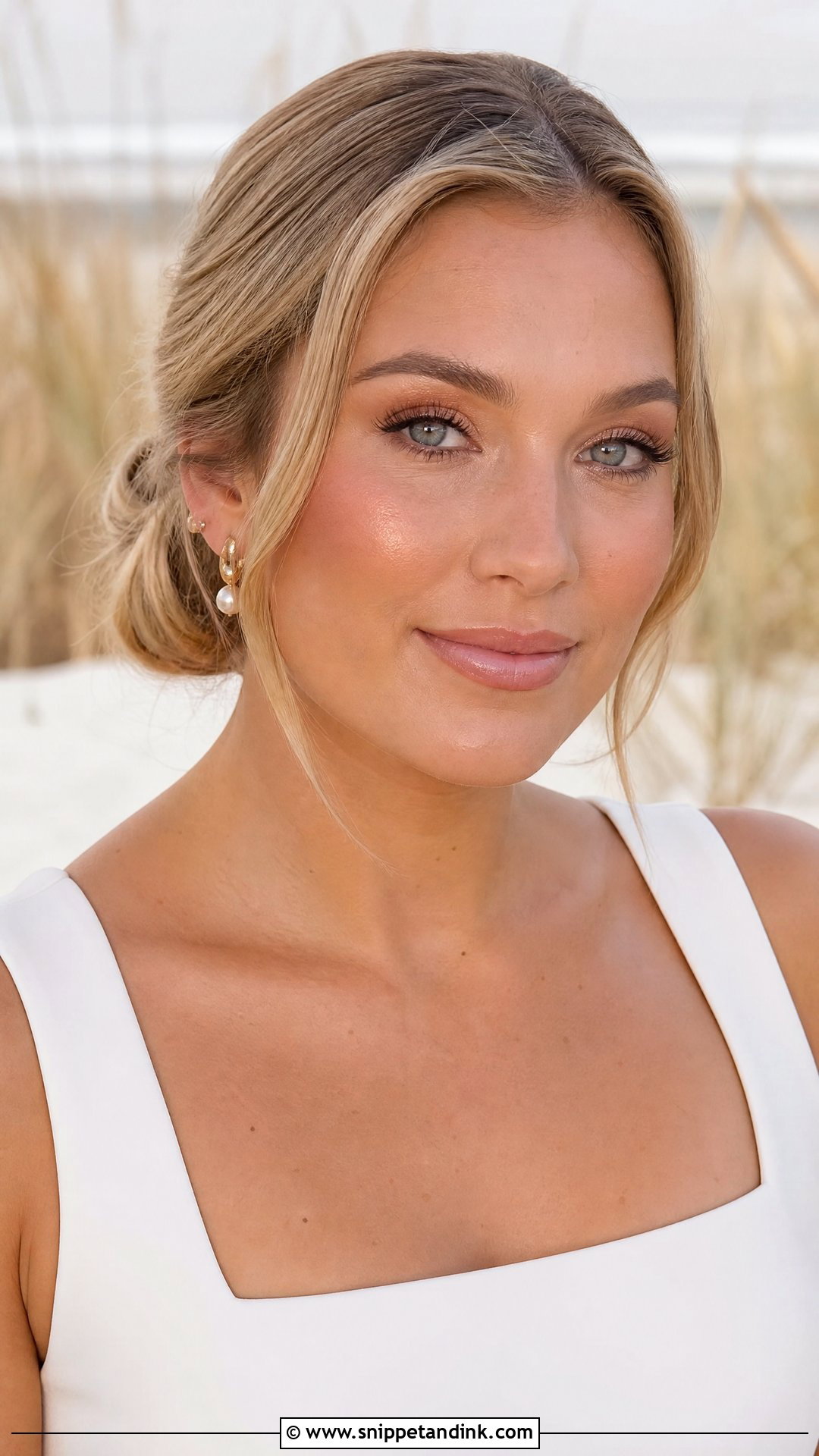 Subtle Bridal Makeup With Peach Tones - Snippet and Ink - 25 Subtle Bridal Makeup Ideas