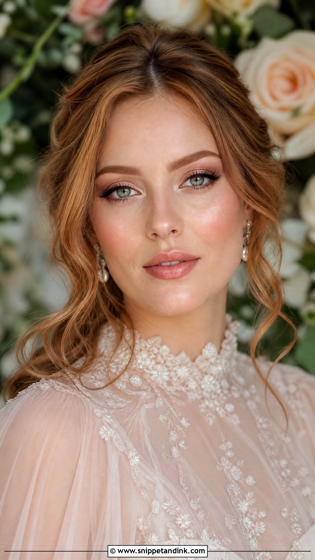 Subtle Bridal Makeup With Rose Gold Eyes - Snippet and Ink - 25 Subtle Bridal Makeup Ideas