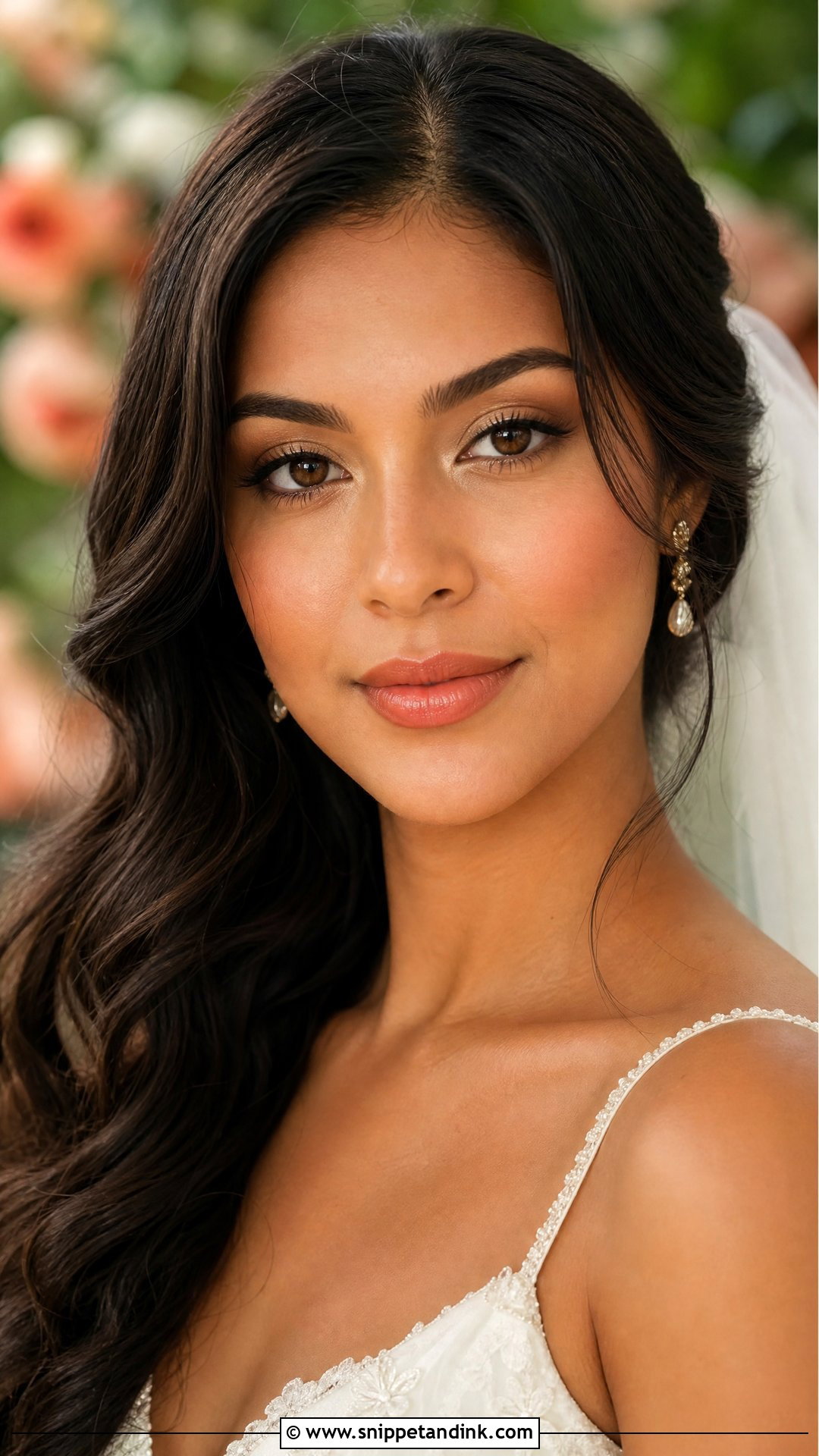 Subtle Bridal Makeup With Soft Coral Blush - Snippet and Ink - 25 Subtle Bridal Makeup Ideas
